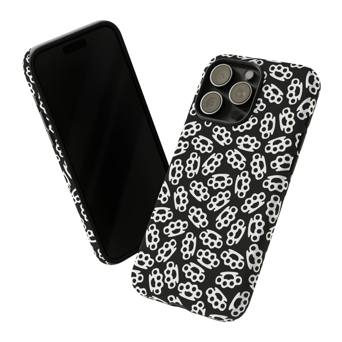 Black Candy Coated Brass Knuckles Phone Case