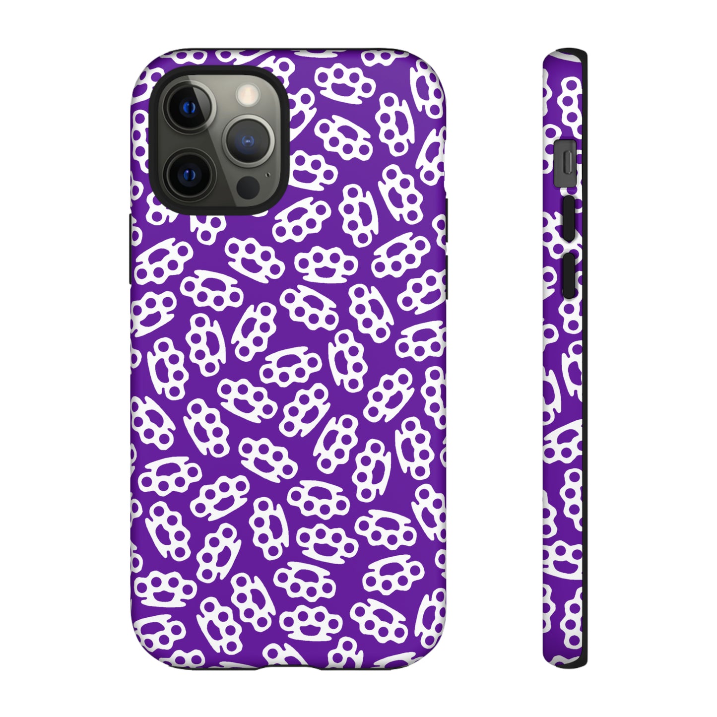 Purple Candy Coated Brass Knuckles Phone Case