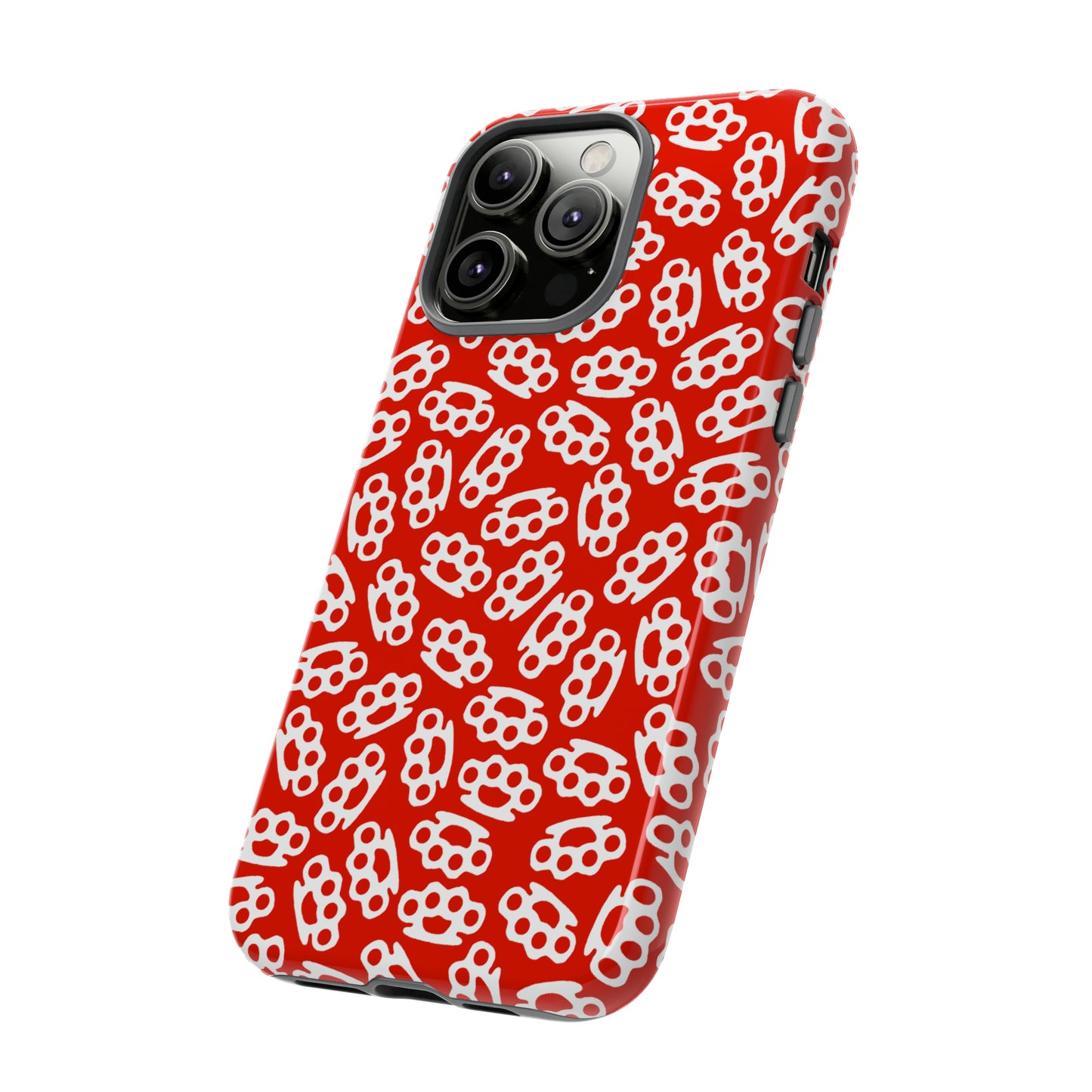 Red Candy Coated Brass Knuckles Phone Case