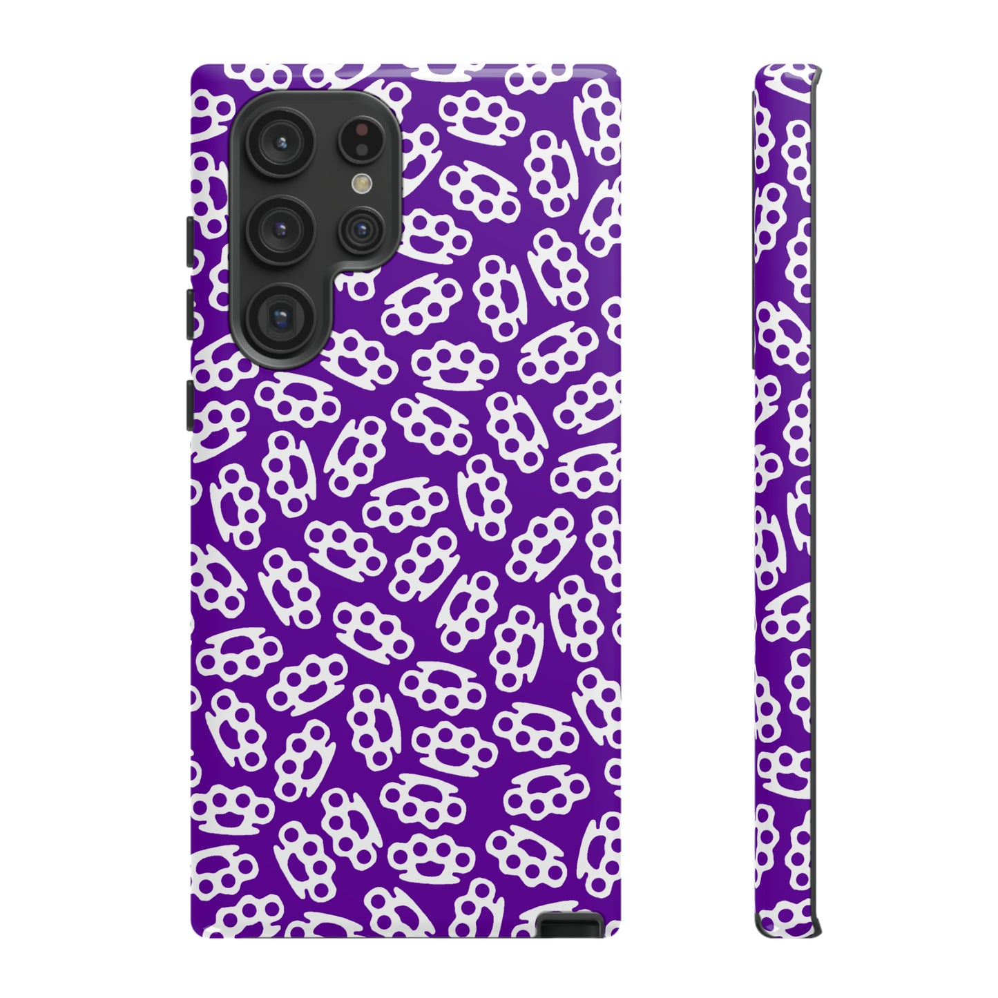 Purple Candy Coated Brass Knuckles Phone Case