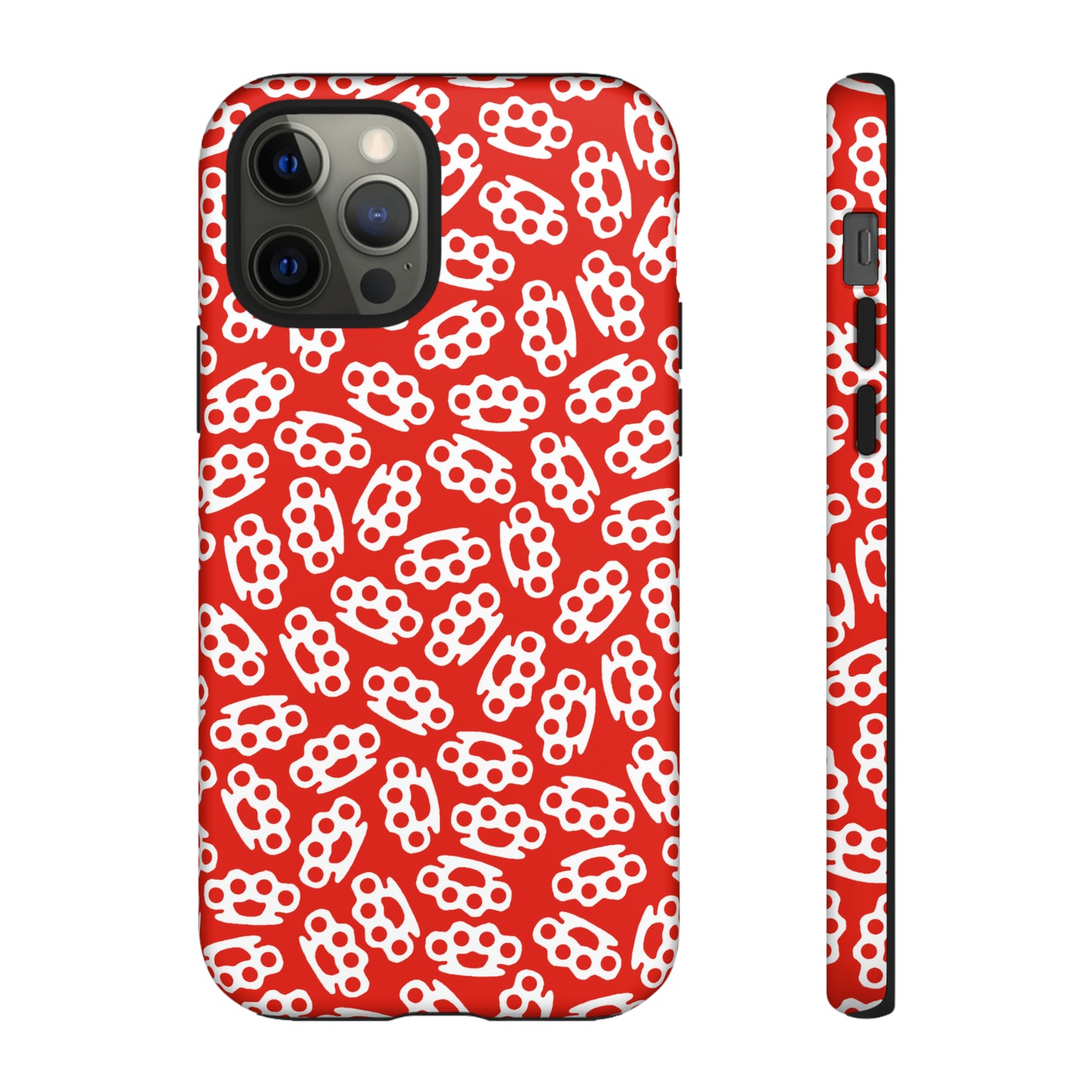 Red Candy Coated Brass Knuckles Phone Case