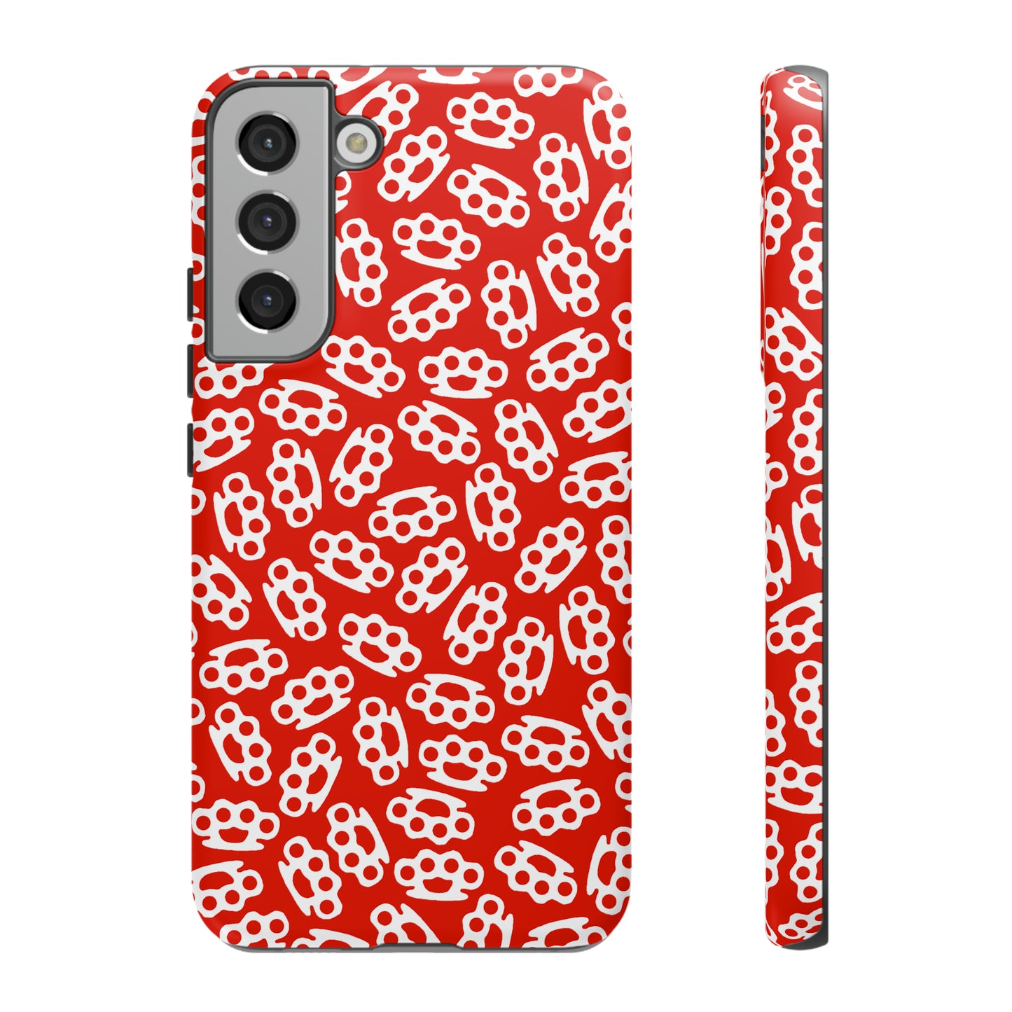 Red Candy Coated Brass Knuckles Phone Case