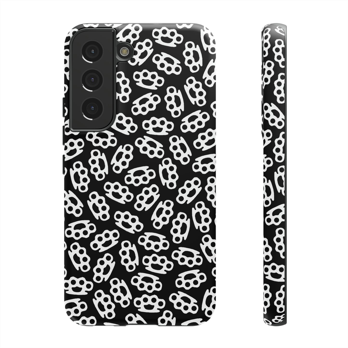 Black Candy Coated Brass Knuckles Phone Case