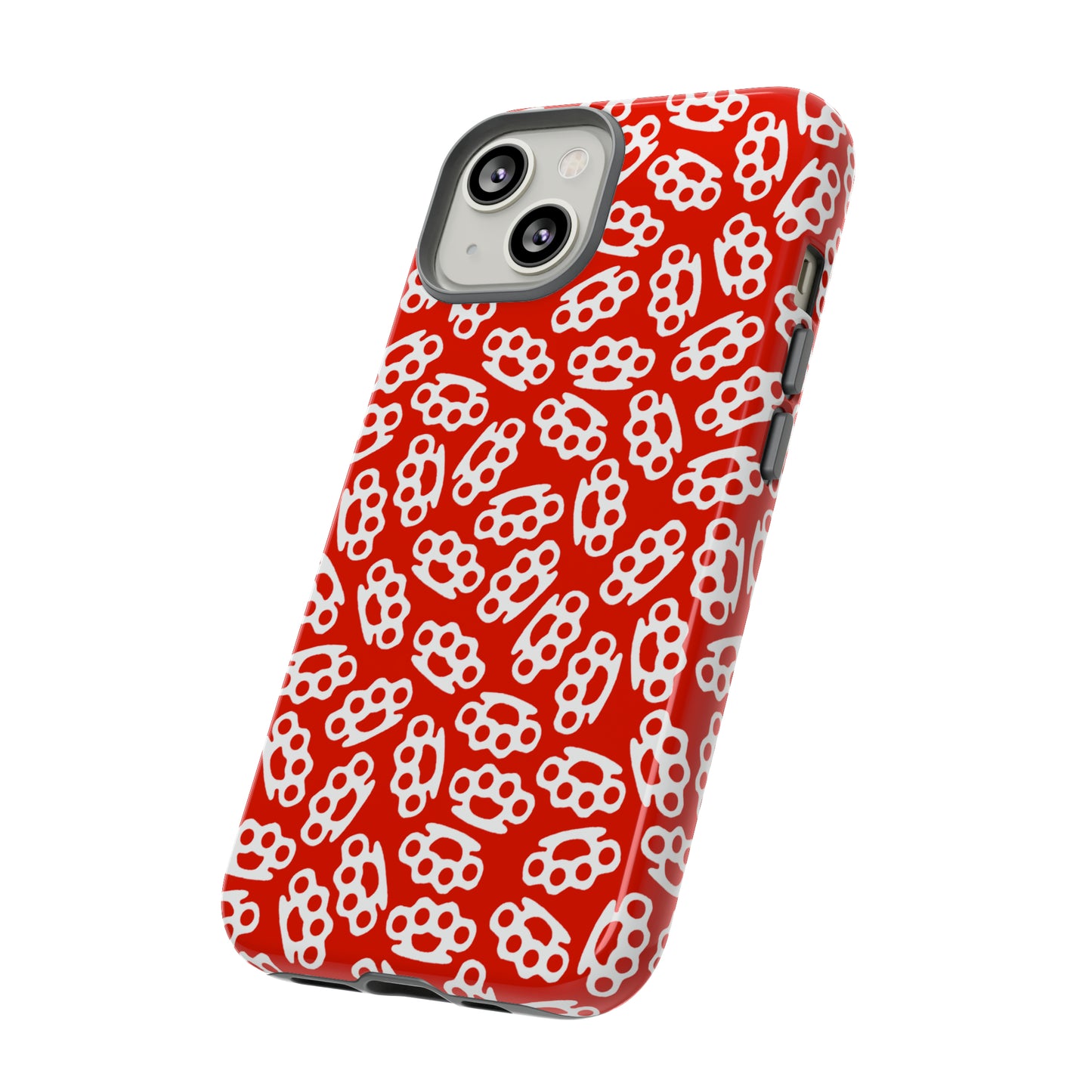 Red Candy Coated Brass Knuckles Phone Case