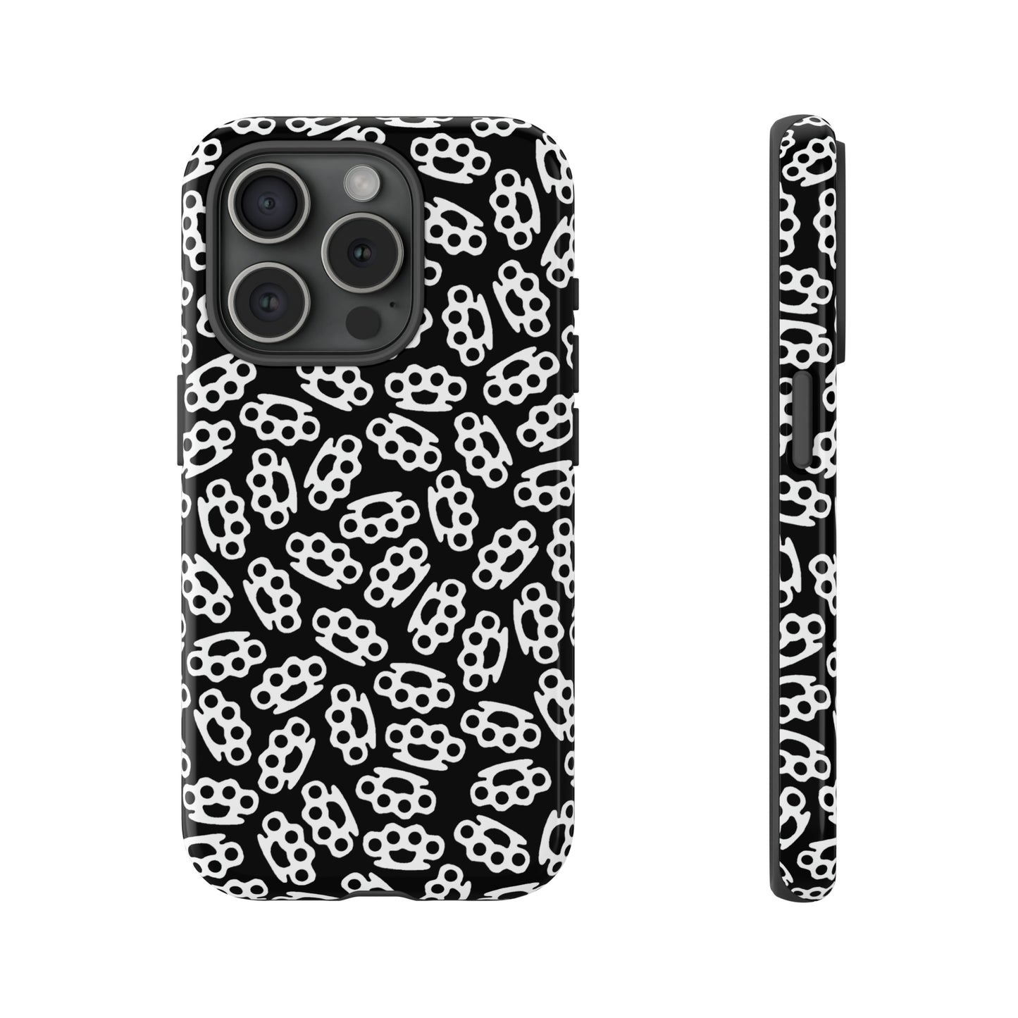 Black Candy Coated Brass Knuckles Phone Case