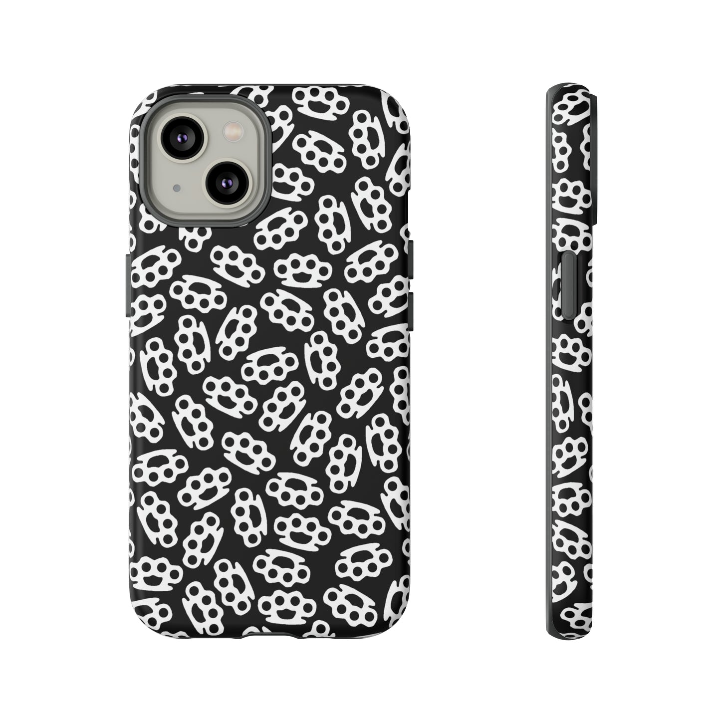 Black Candy Coated Brass Knuckles Phone Case