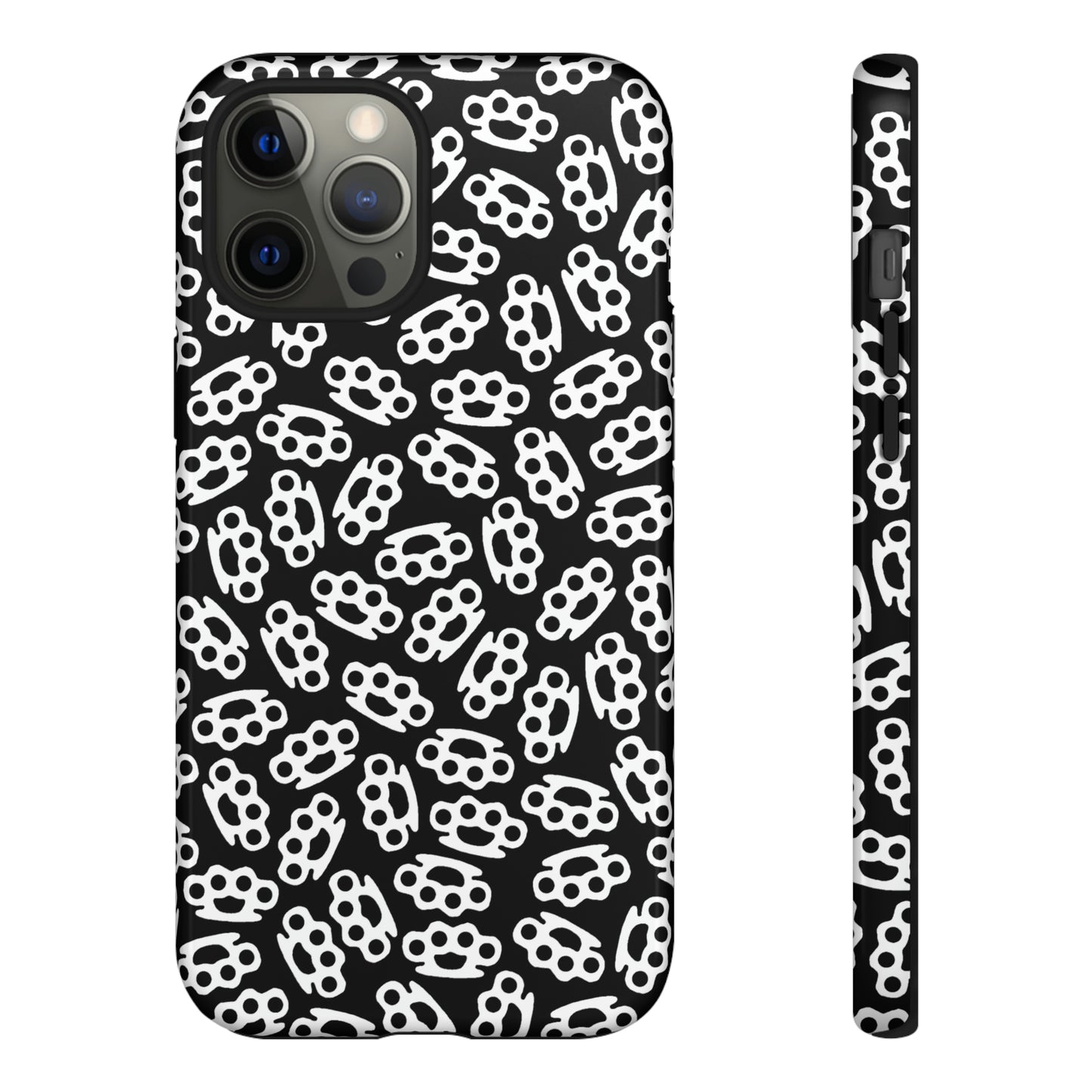 Black Candy Coated Brass Knuckles Phone Case