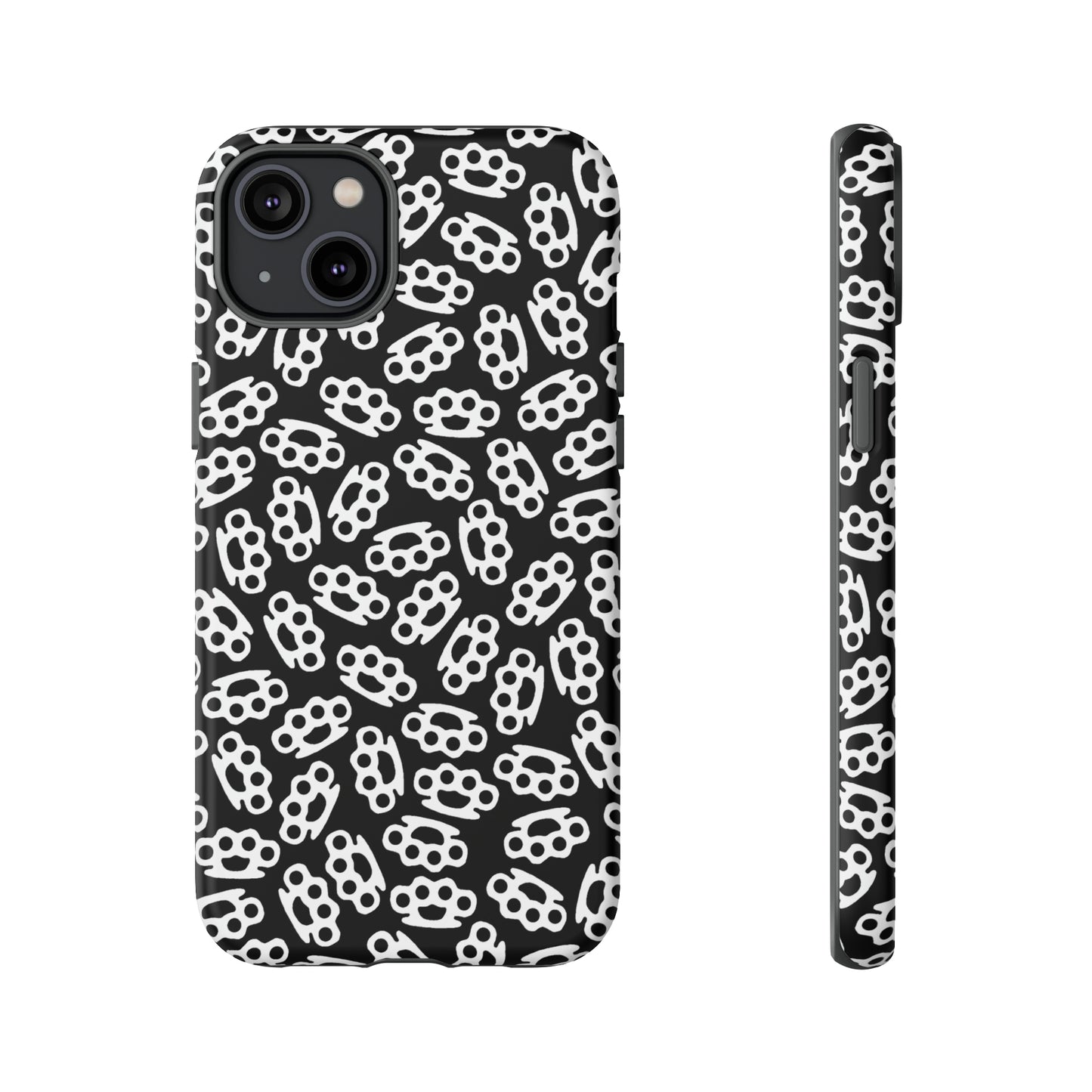 Black Candy Coated Brass Knuckles Phone Case