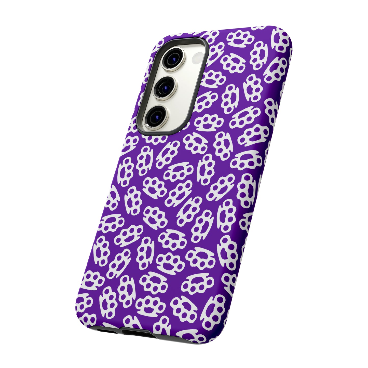 Purple Candy Coated Brass Knuckles Phone Case