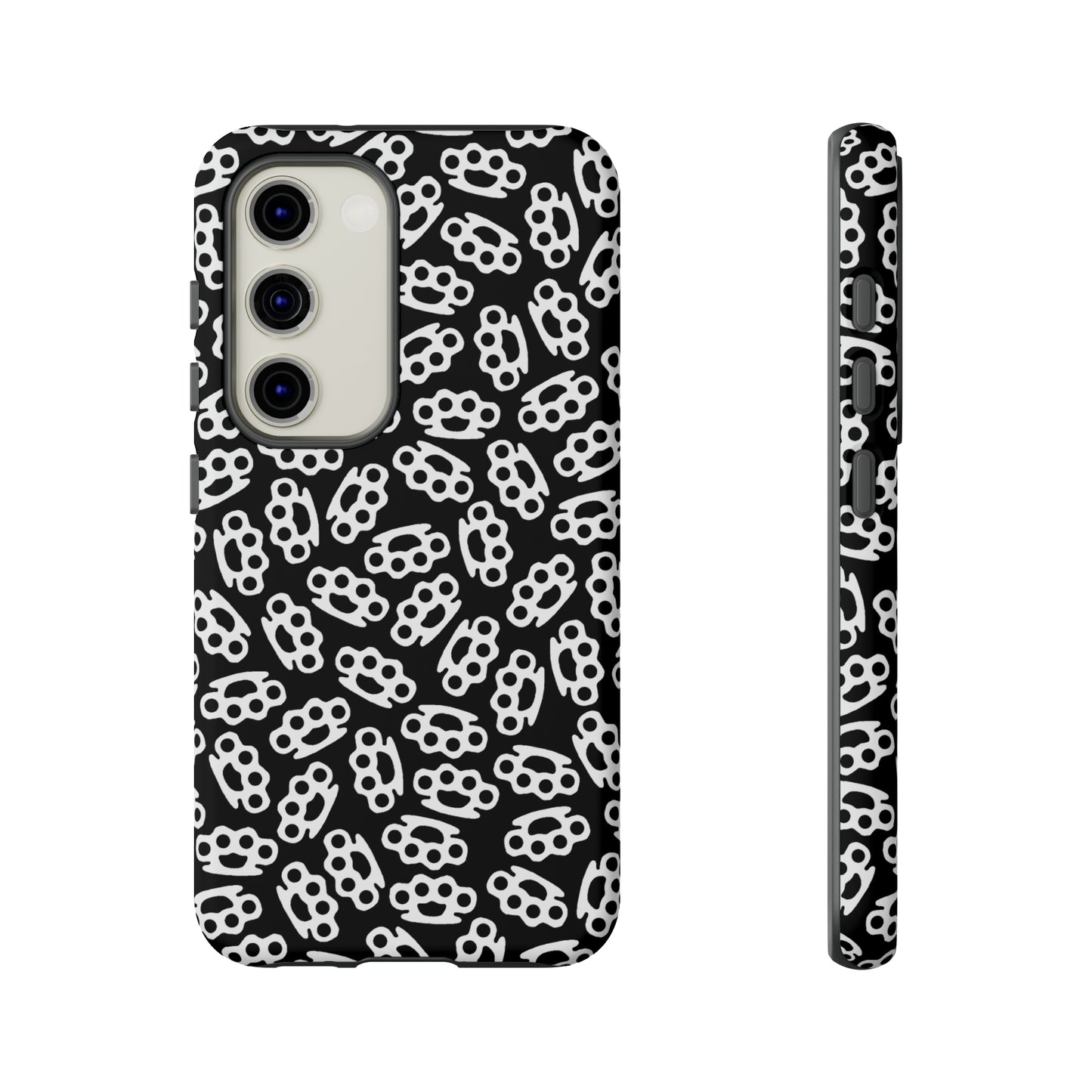 Black Candy Coated Brass Knuckles Phone Case