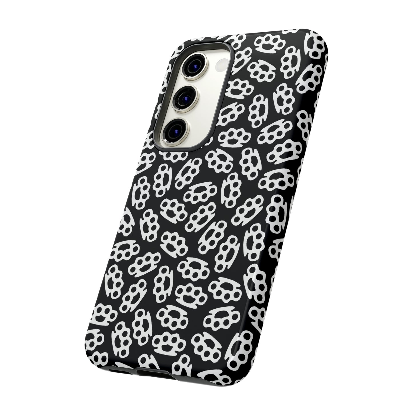 Black Candy Coated Brass Knuckles Phone Case