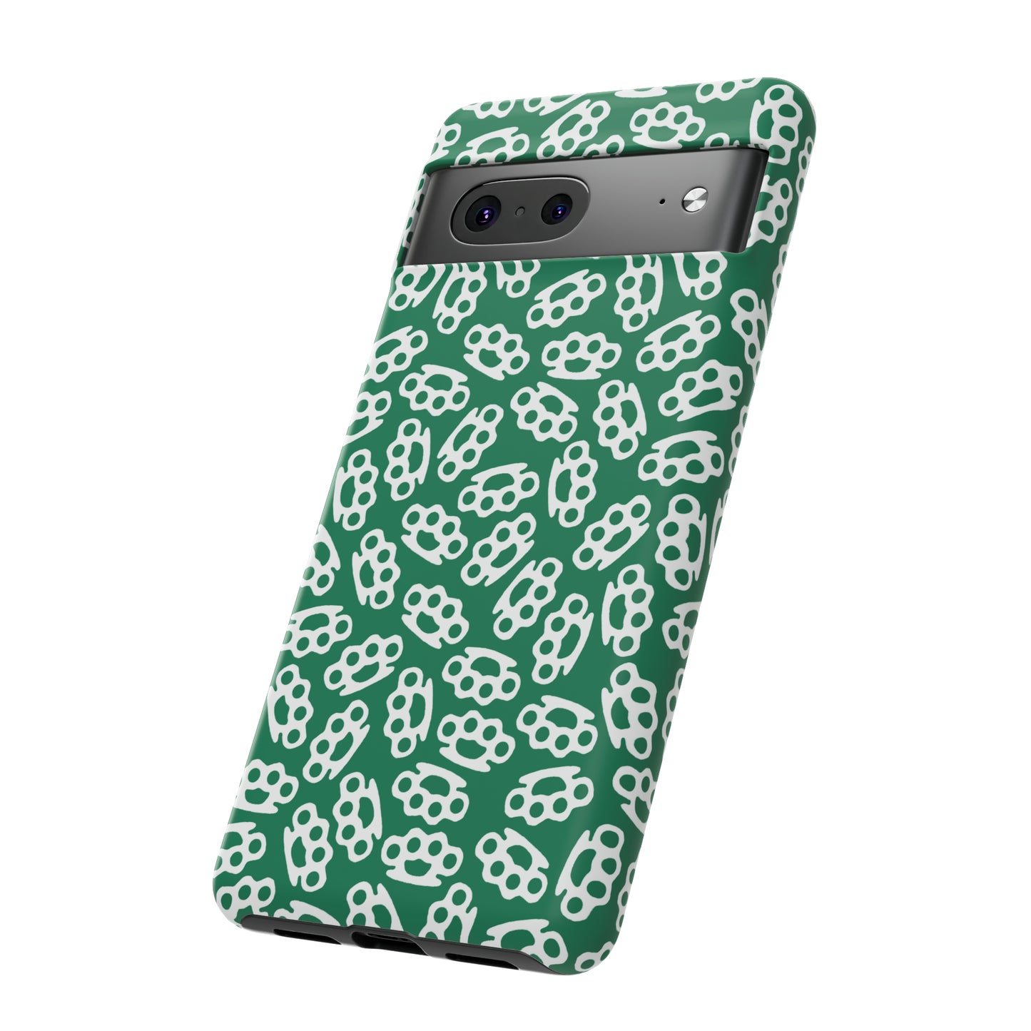 Green Candy Coated Brass Knuckles Phone Case