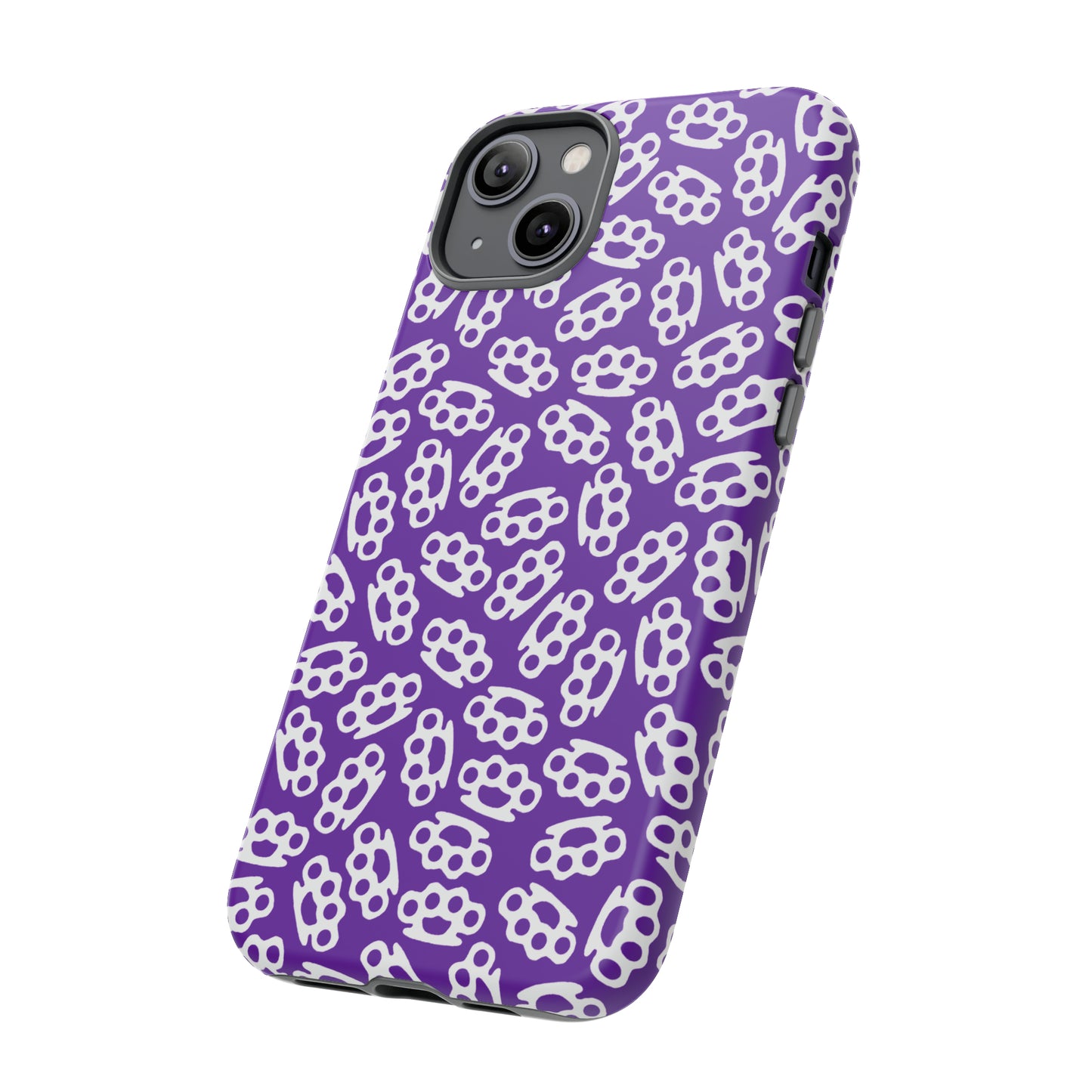 Purple Candy Coated Brass Knuckles Phone Case