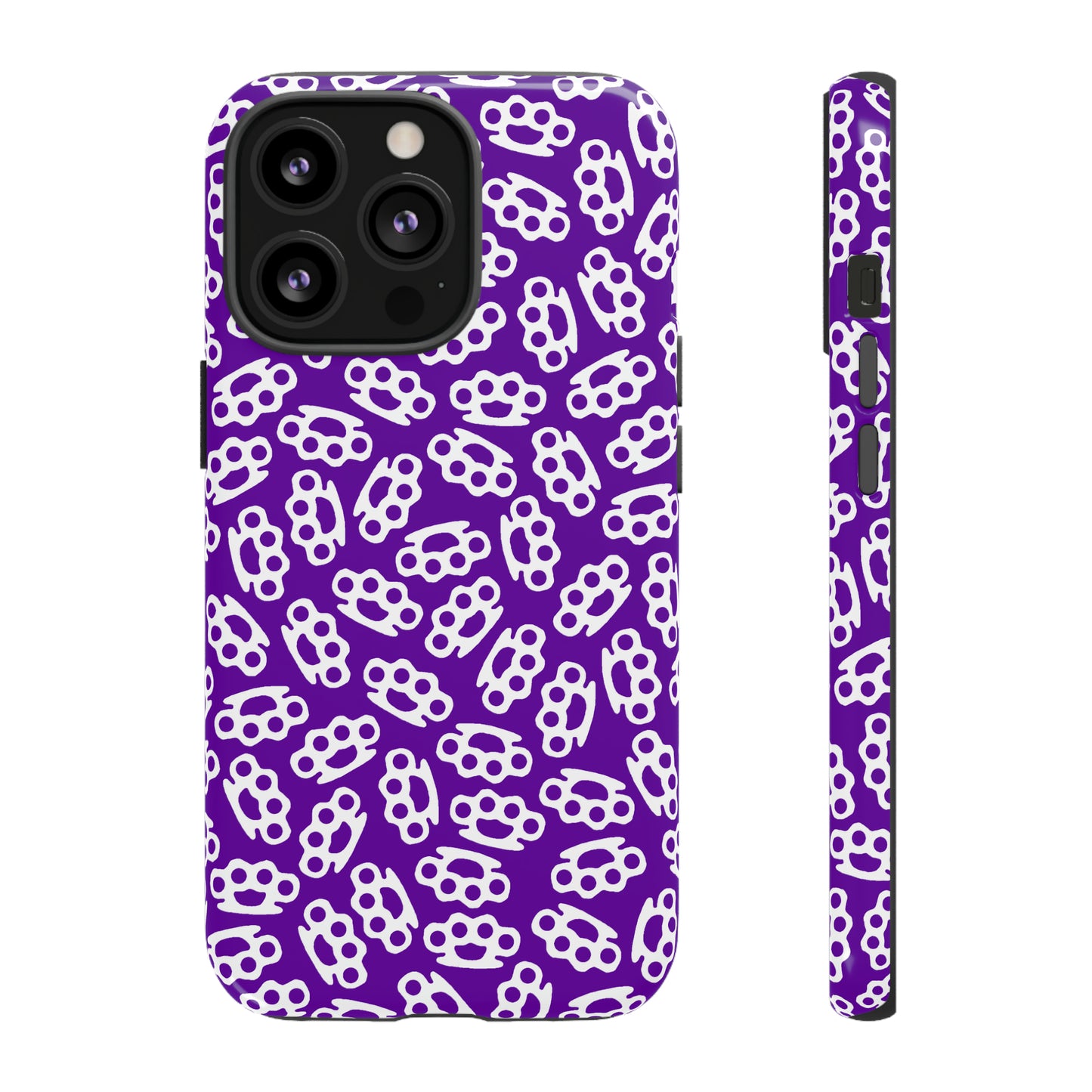 Purple Candy Coated Brass Knuckles Phone Case