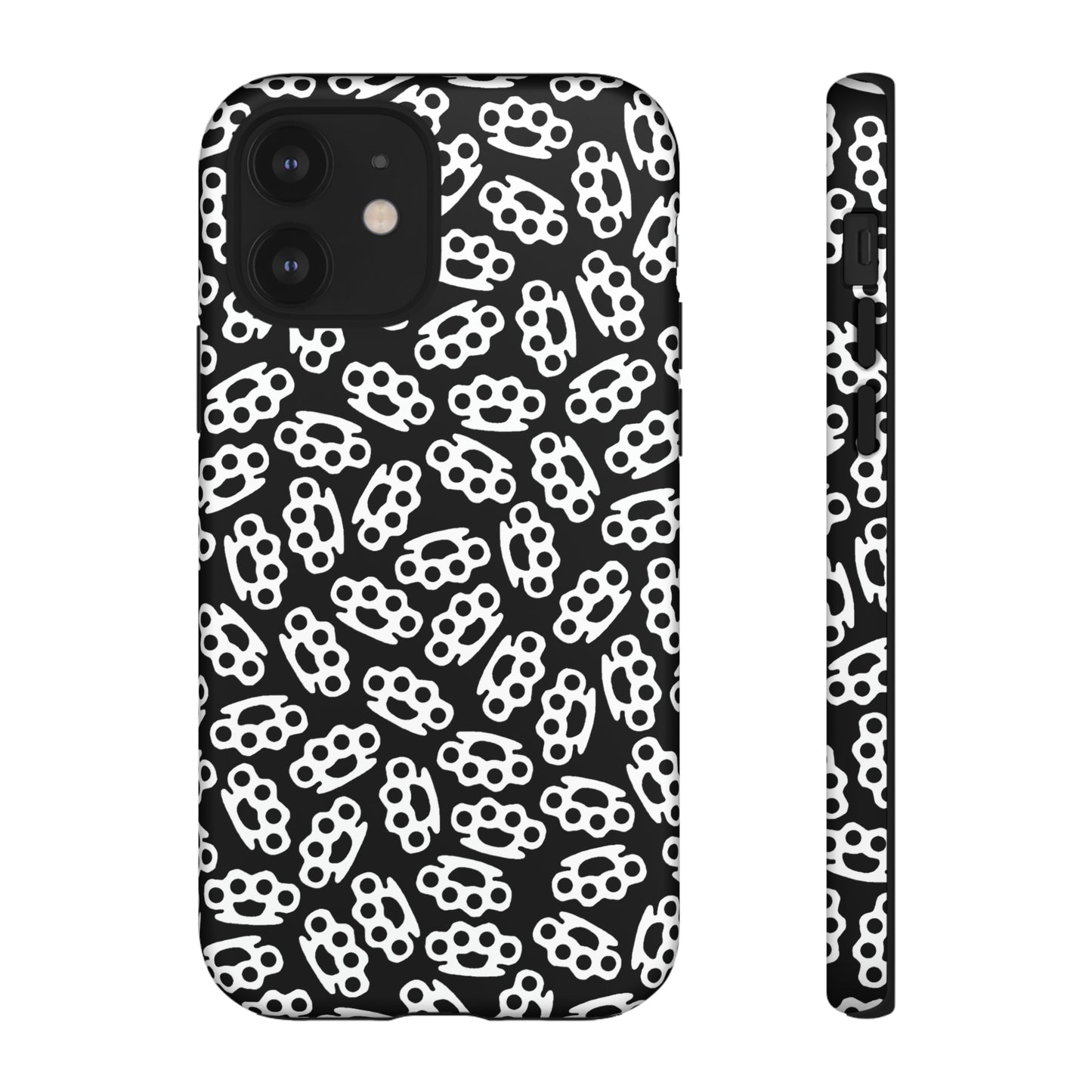 Black Candy Coated Brass Knuckles Phone Case