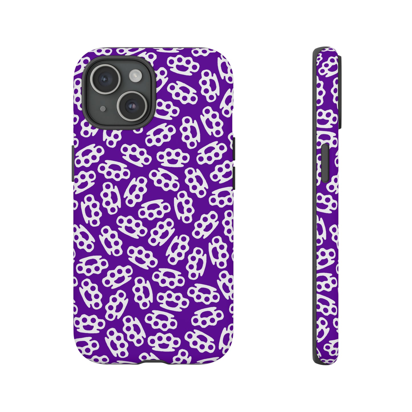 Purple Candy Coated Brass Knuckles Phone Case