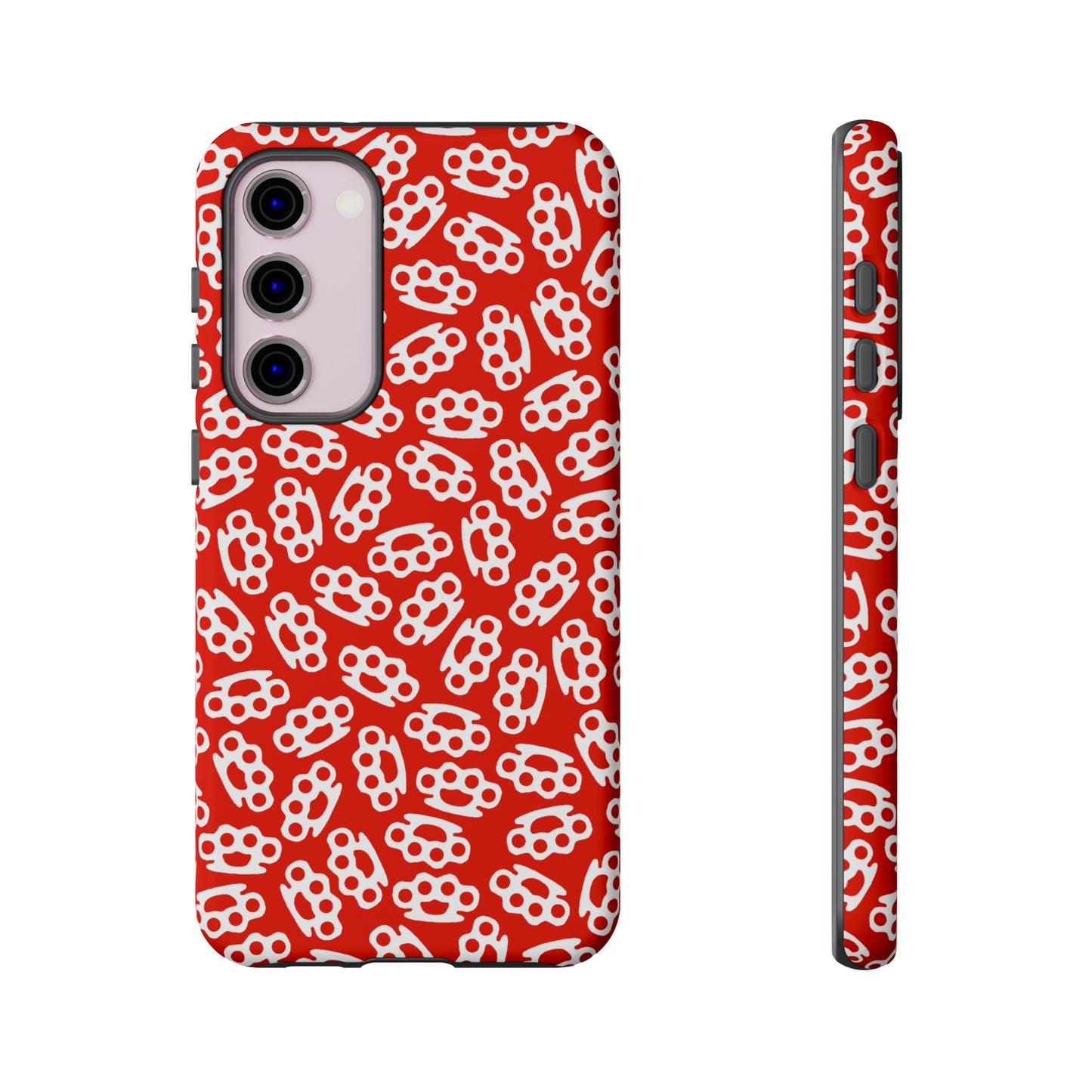 Red Candy Coated Brass Knuckles Phone Case