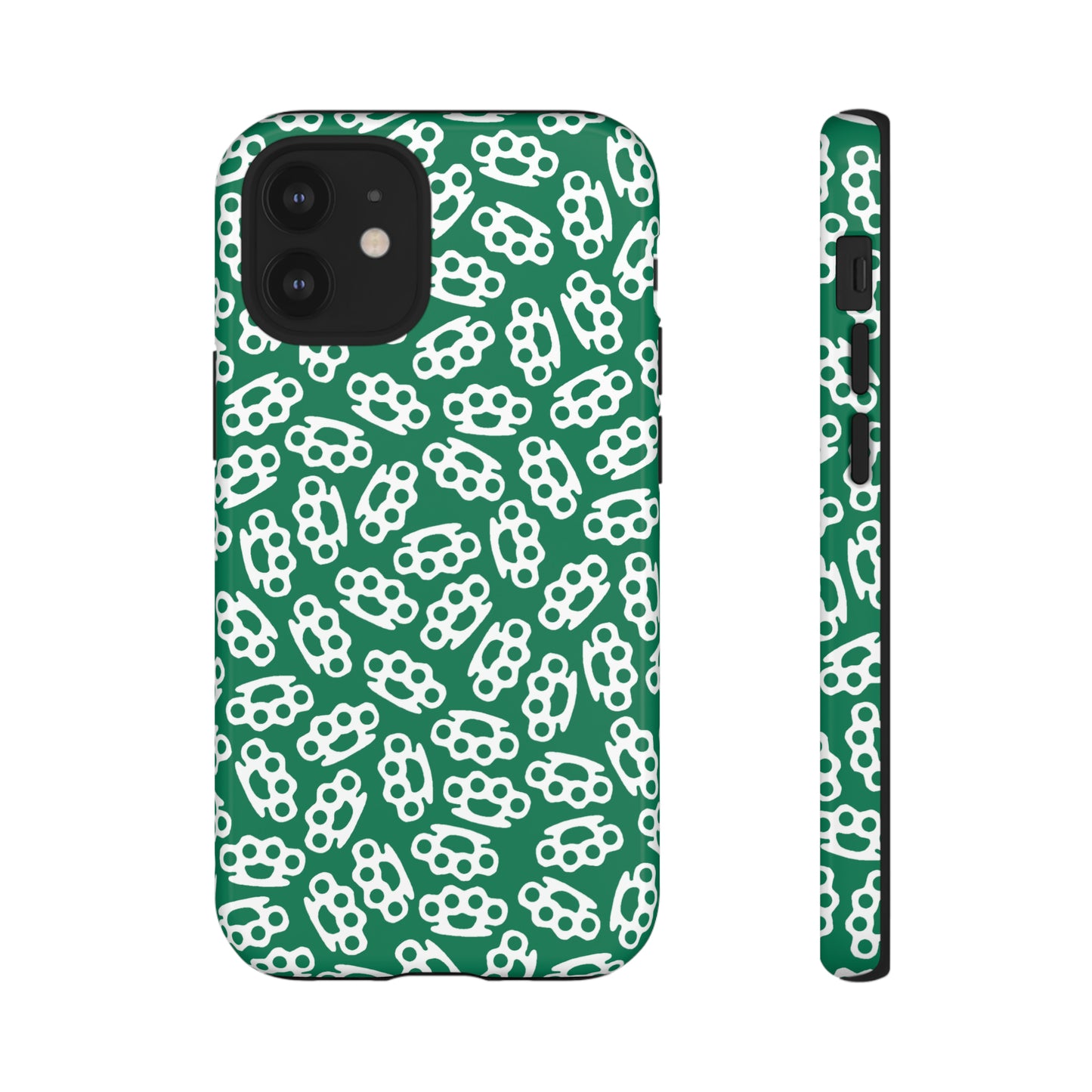 Green Candy Coated Brass Knuckles Phone Case