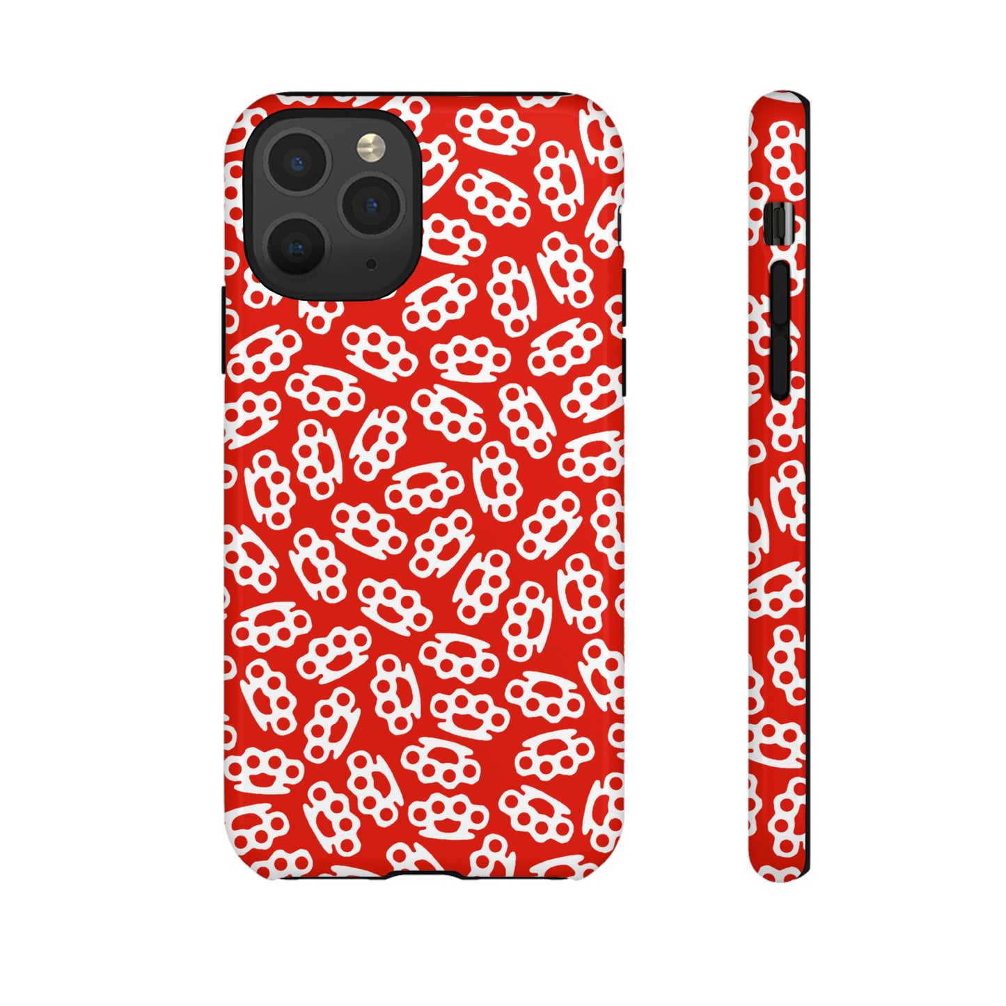 Red Candy Coated Brass Knuckles Phone Case