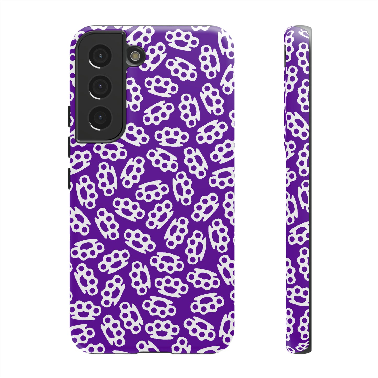 Purple Candy Coated Brass Knuckles Phone Case