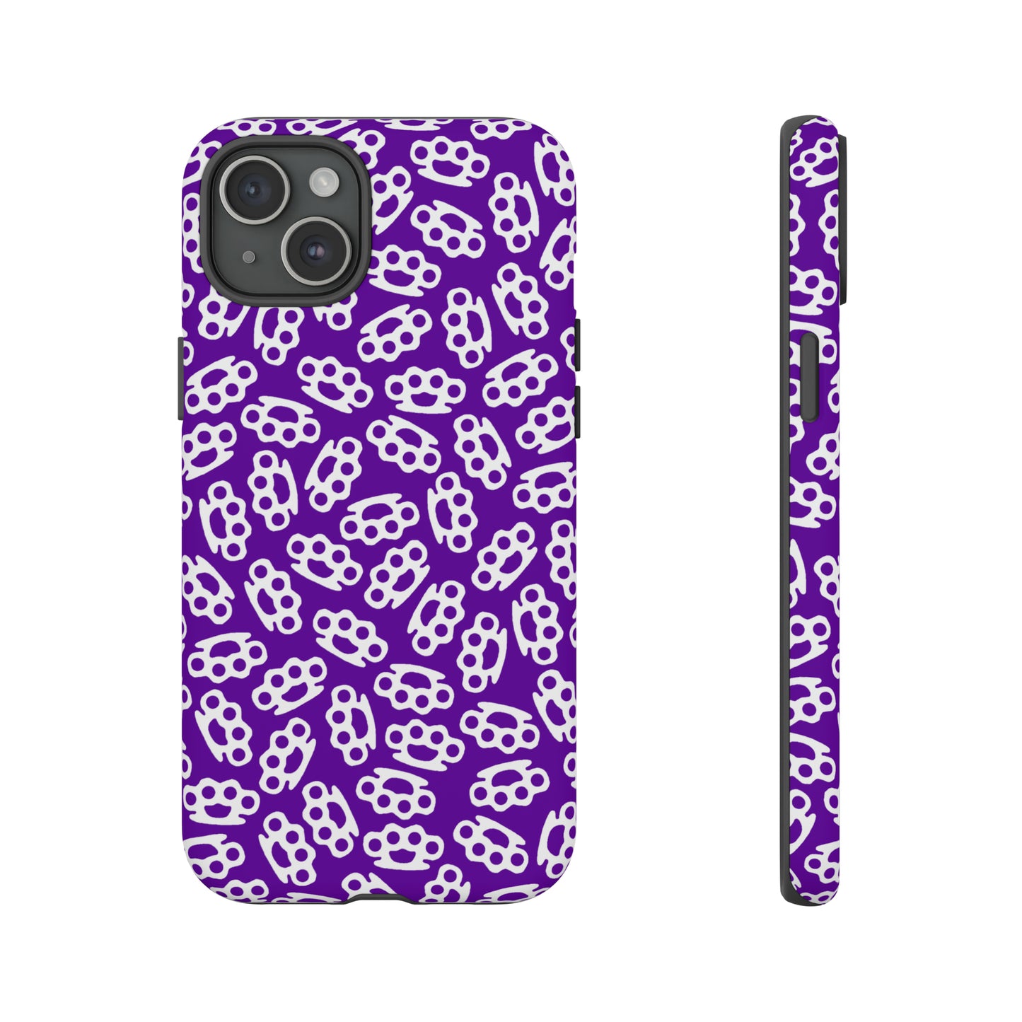 Purple Candy Coated Brass Knuckles Phone Case