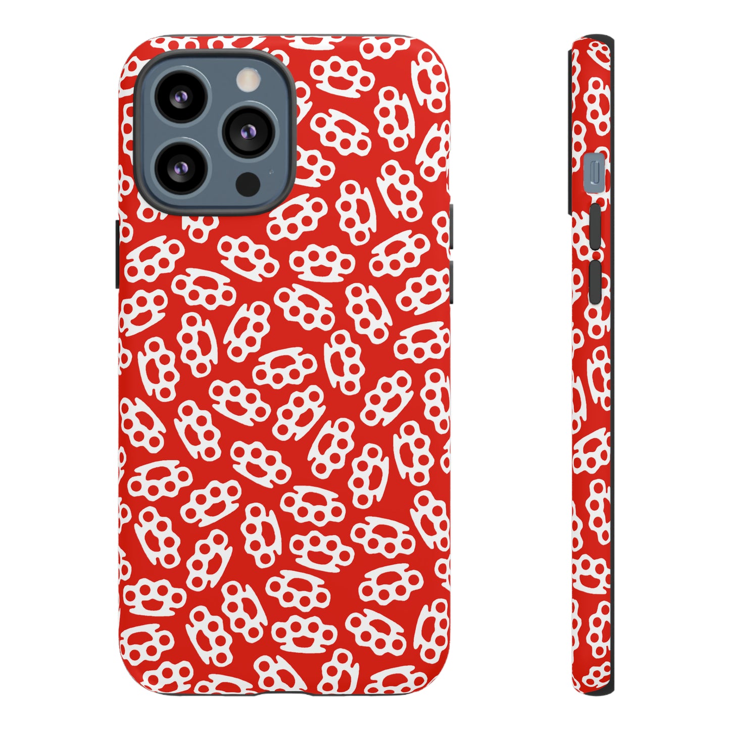 Red Candy Coated Brass Knuckles Phone Case