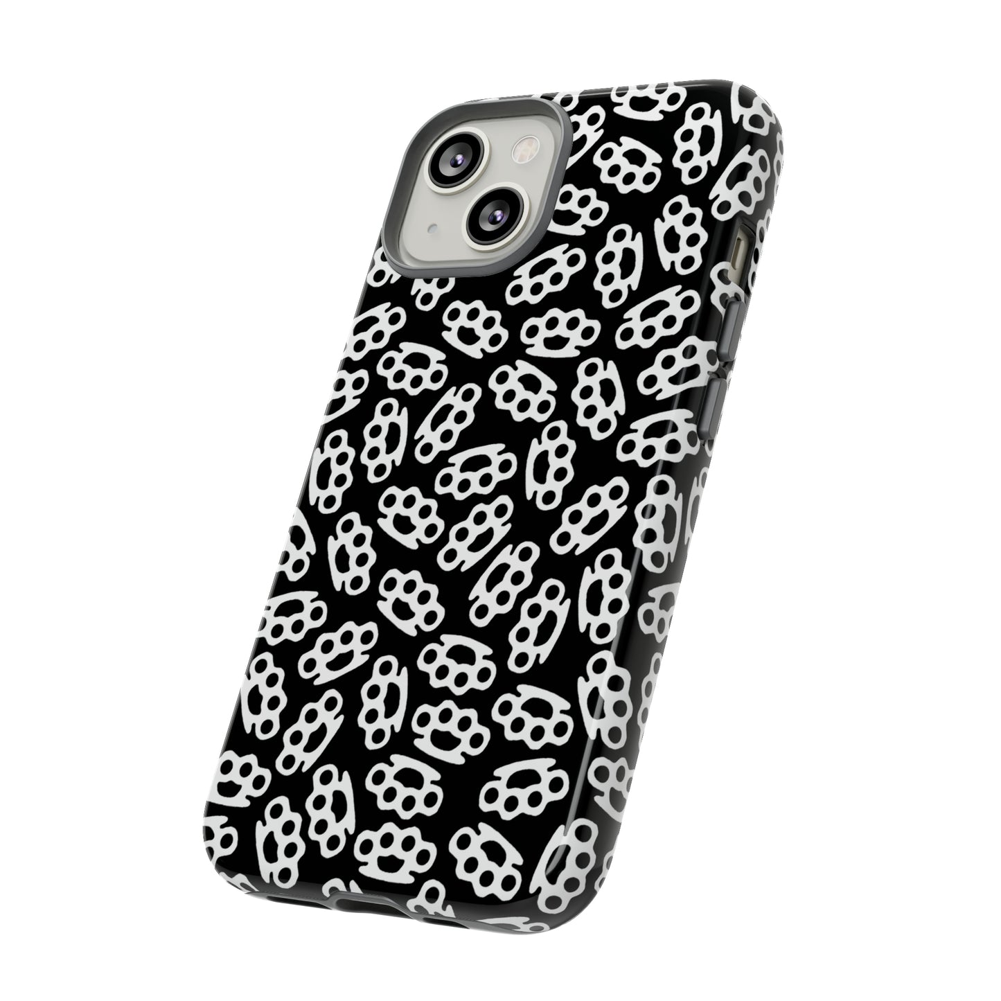 Black Candy Coated Brass Knuckles Phone Case