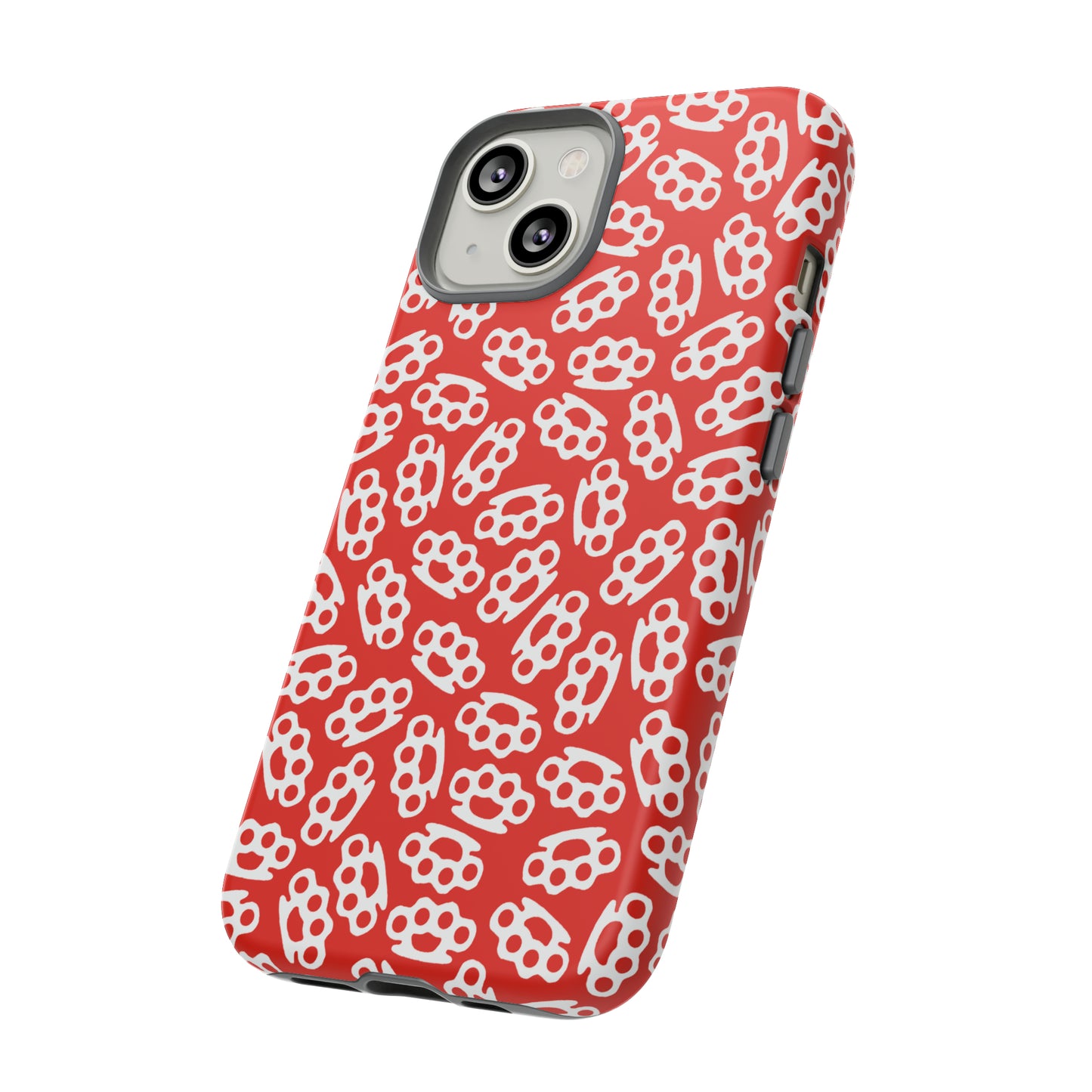 Red Candy Coated Brass Knuckles Phone Case