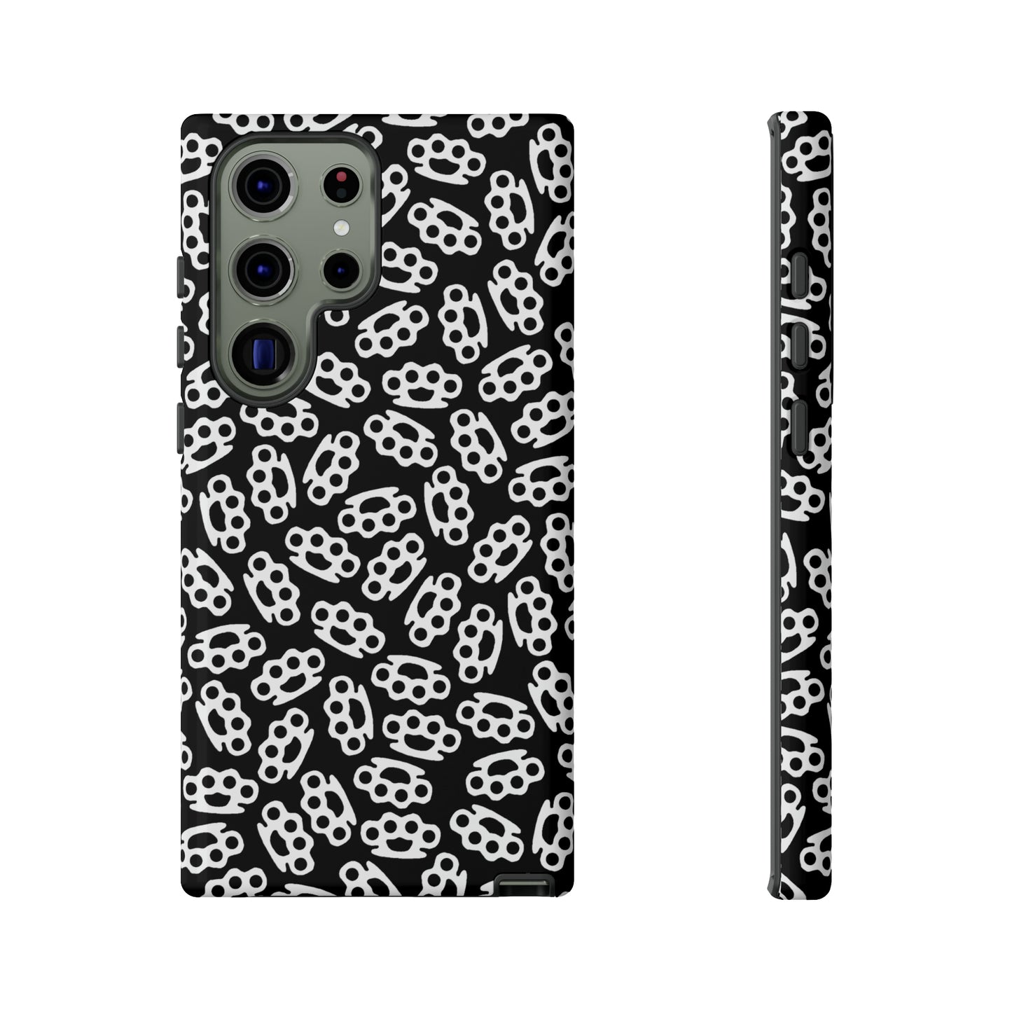 Black Candy Coated Brass Knuckles Phone Case