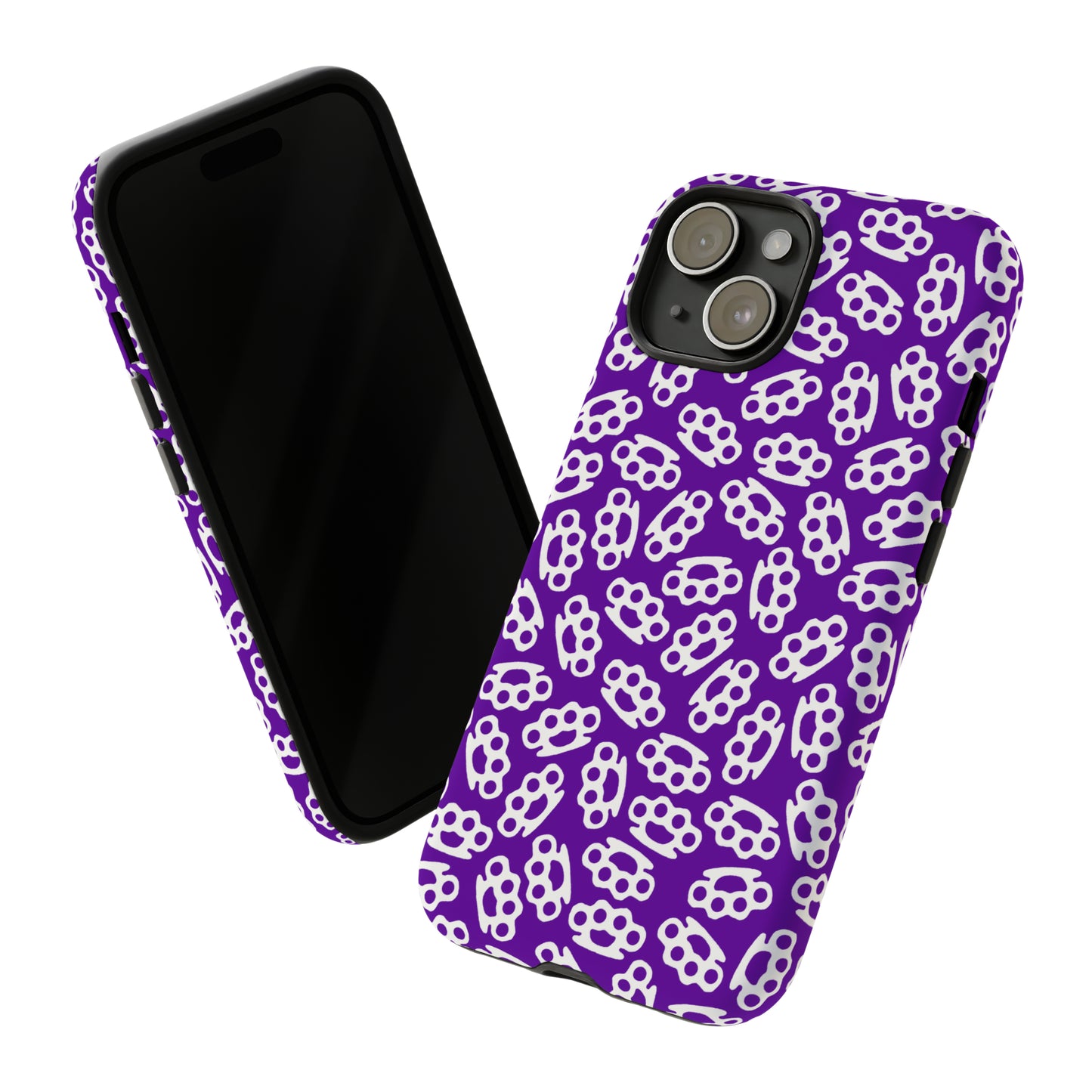 Purple Candy Coated Brass Knuckles Phone Case