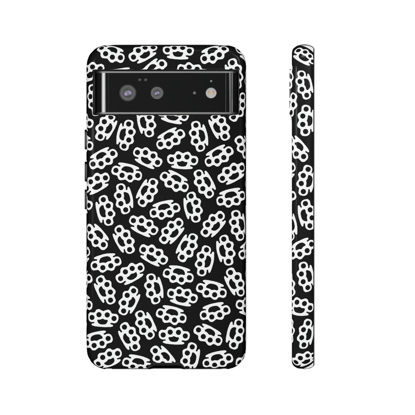 Black Candy Coated Brass Knuckles Phone Case