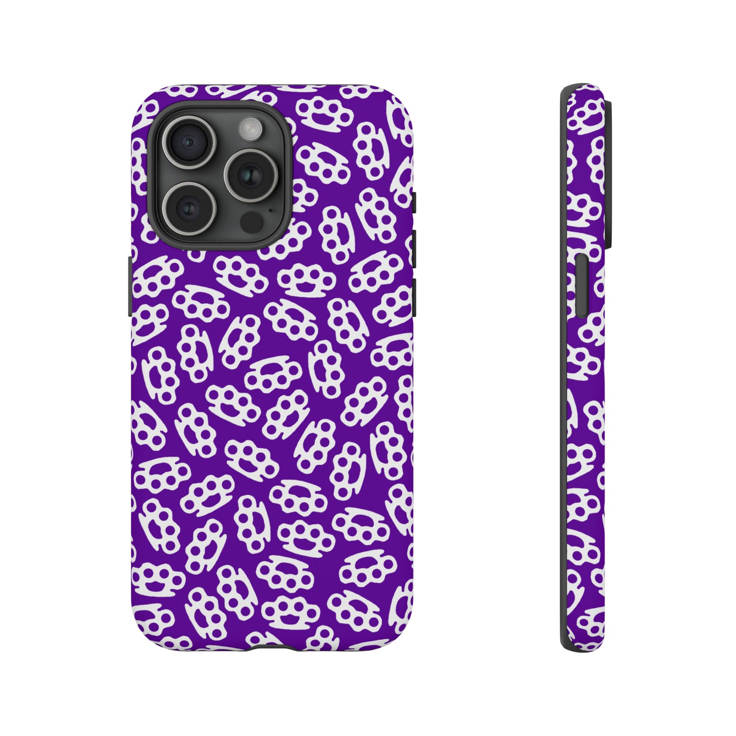 Purple Candy Coated Brass Knuckles Phone Case