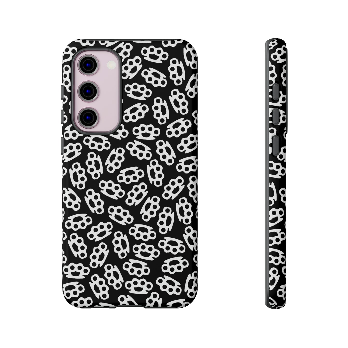 Black Candy Coated Brass Knuckles Phone Case