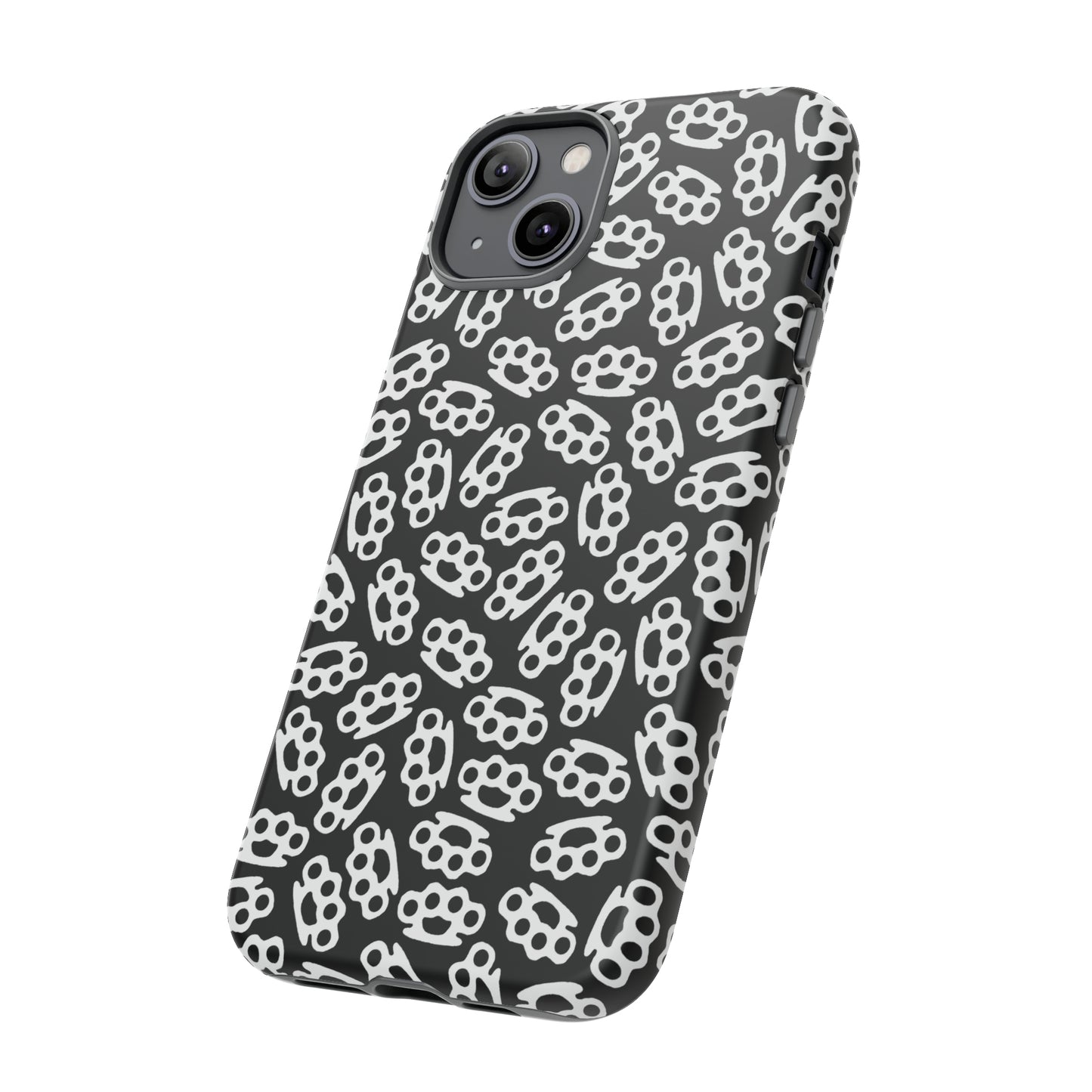 Black Candy Coated Brass Knuckles Phone Case