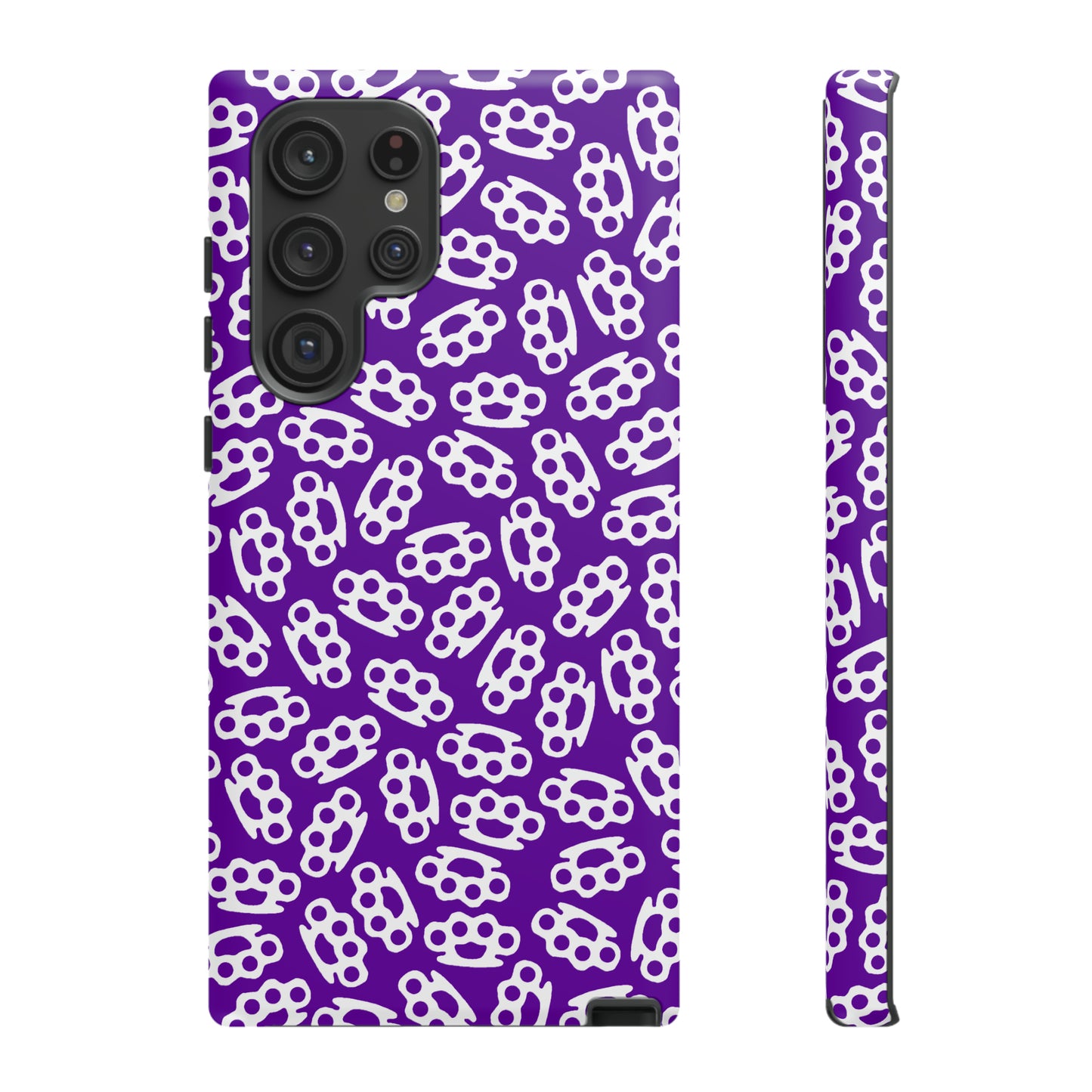 Purple Candy Coated Brass Knuckles Phone Case