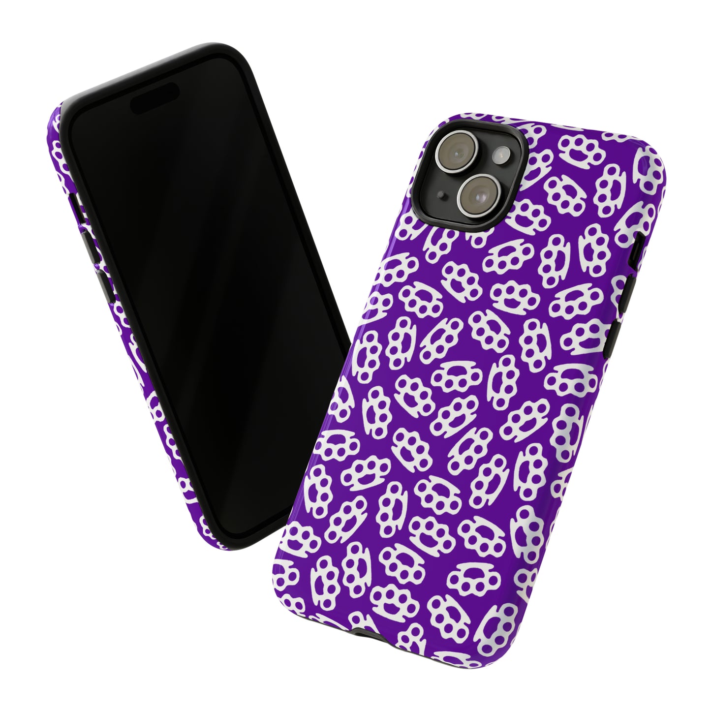 Purple Candy Coated Brass Knuckles Phone Case