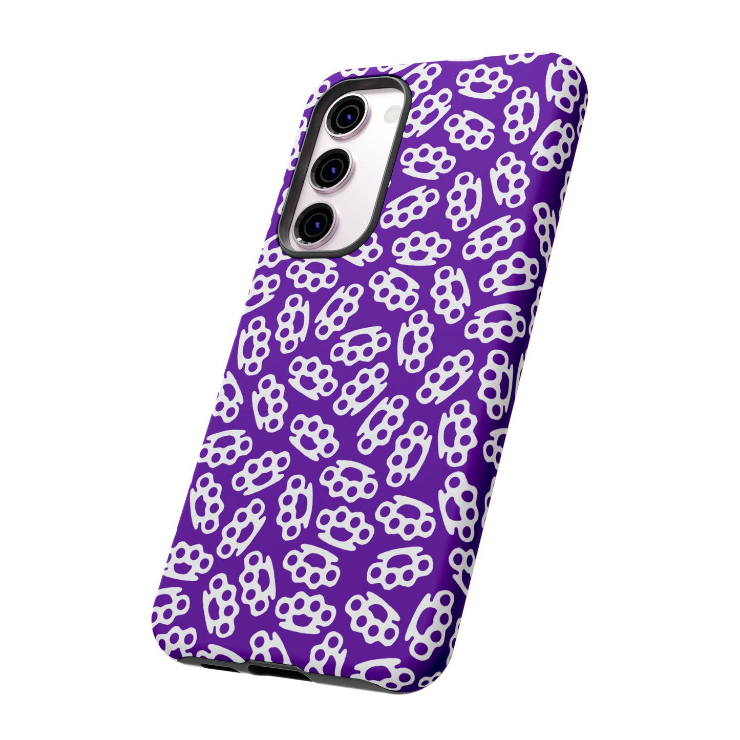 Purple Candy Coated Brass Knuckles Phone Case