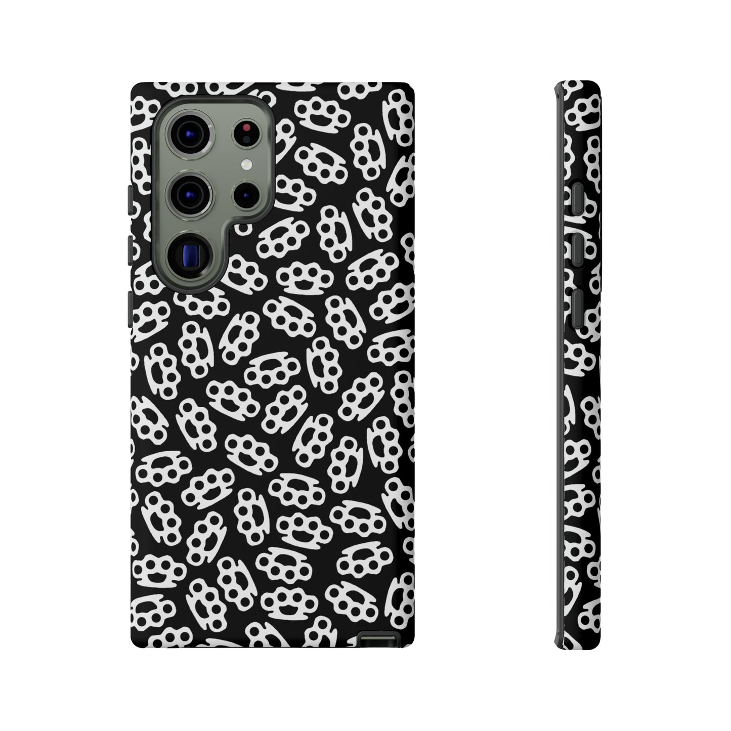 Black Candy Coated Brass Knuckles Phone Case