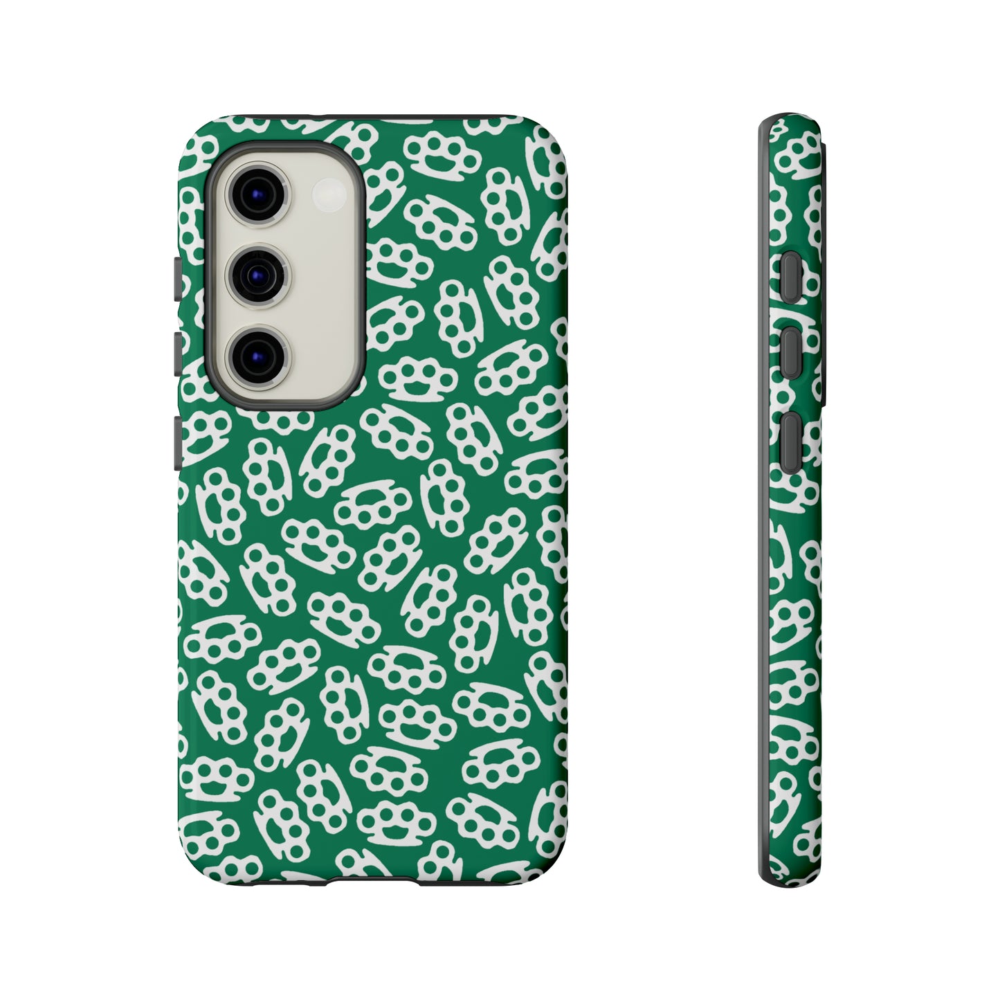 Green Candy Coated Brass Knuckles Phone Case