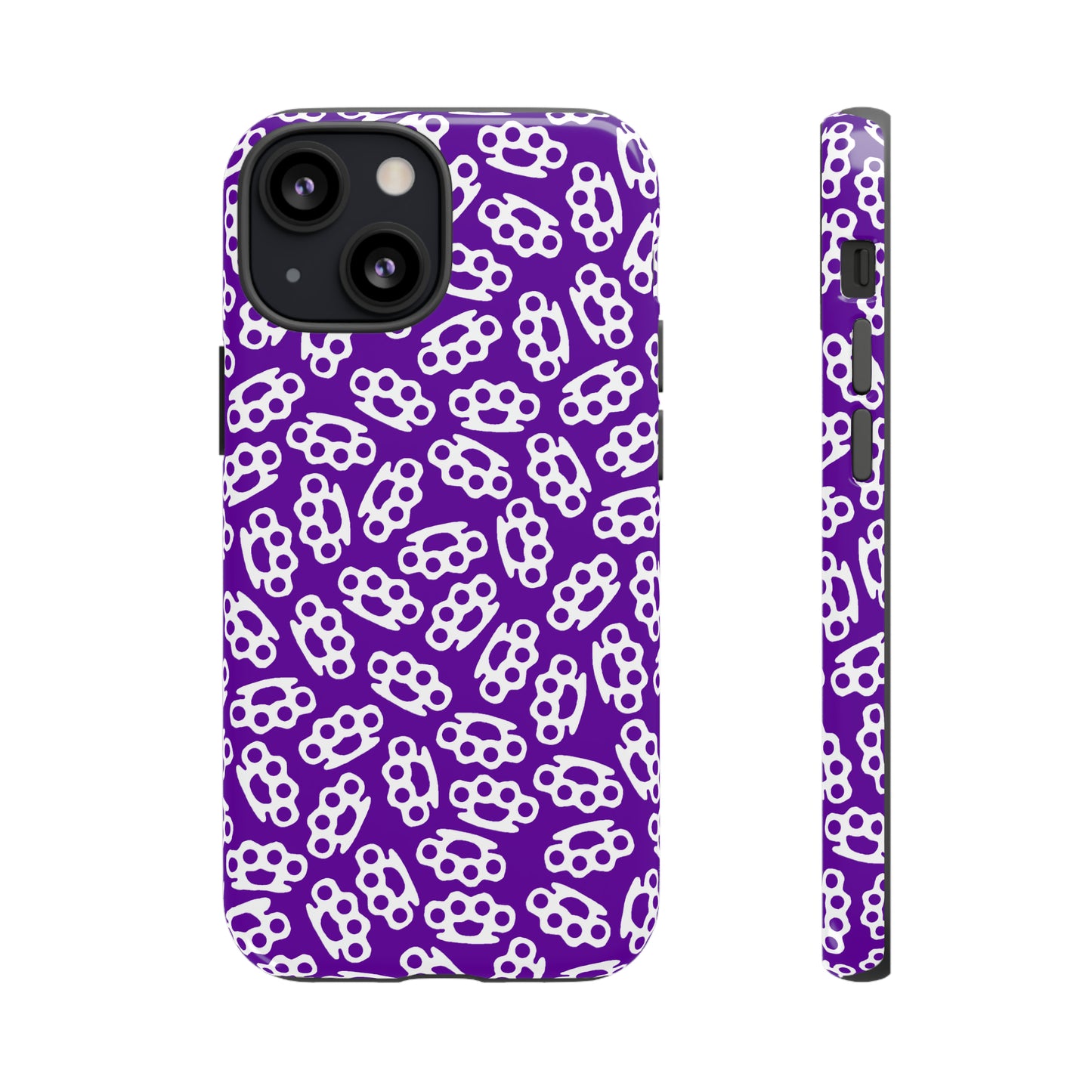 Purple Candy Coated Brass Knuckles Phone Case