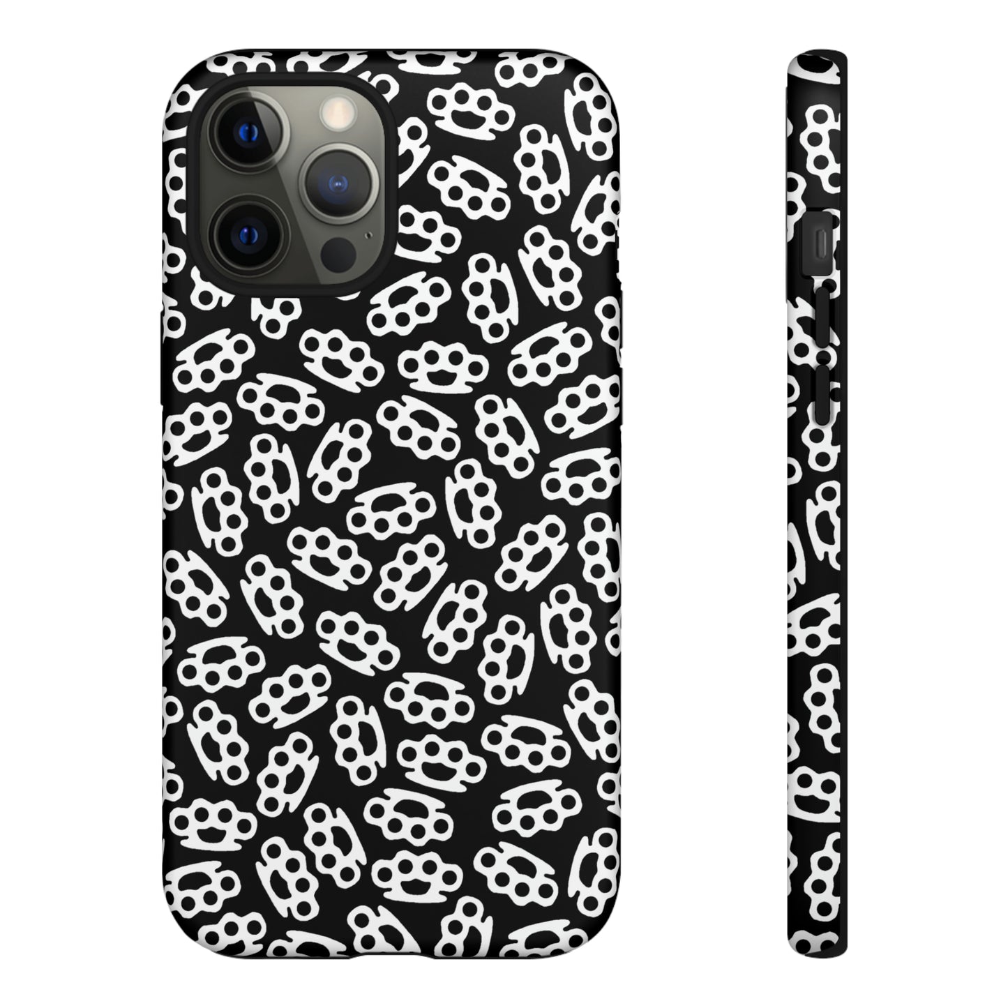 Black Candy Coated Brass Knuckles Phone Case