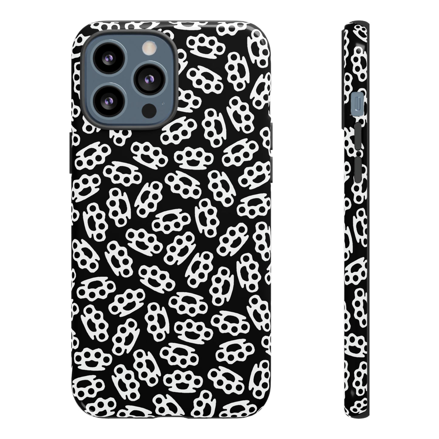 Black Candy Coated Brass Knuckles Phone Case