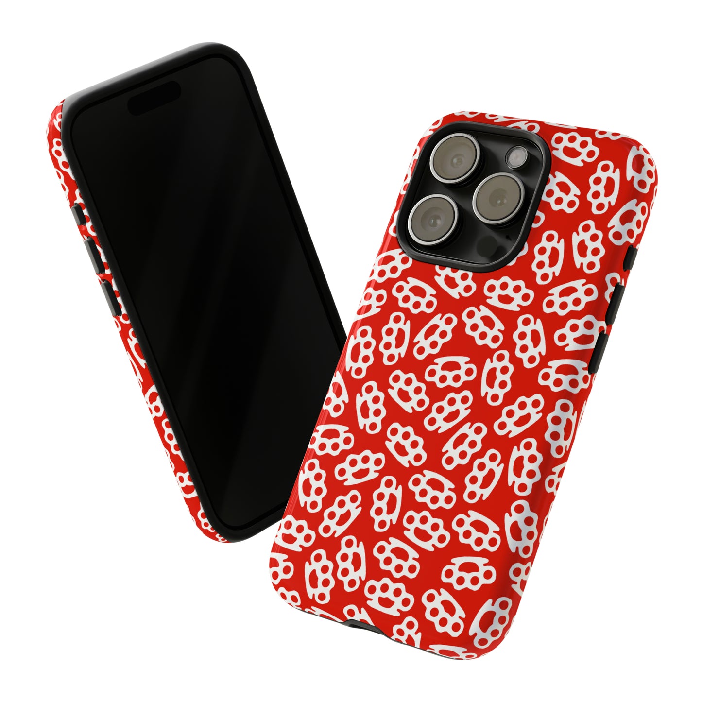 Red Candy Coated Brass Knuckles Phone Case