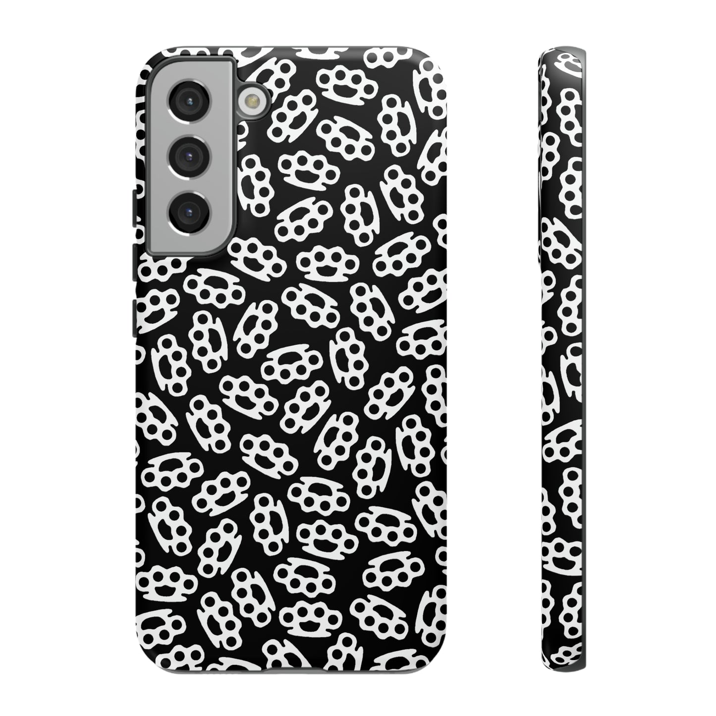 Black Candy Coated Brass Knuckles Phone Case