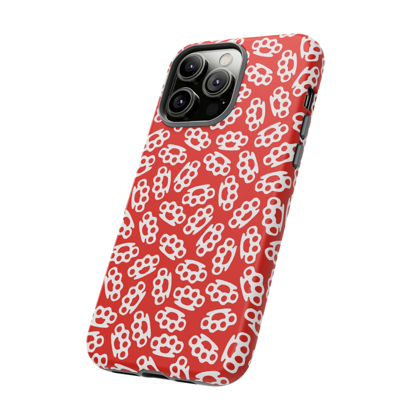 Red Candy Coated Brass Knuckles Phone Case