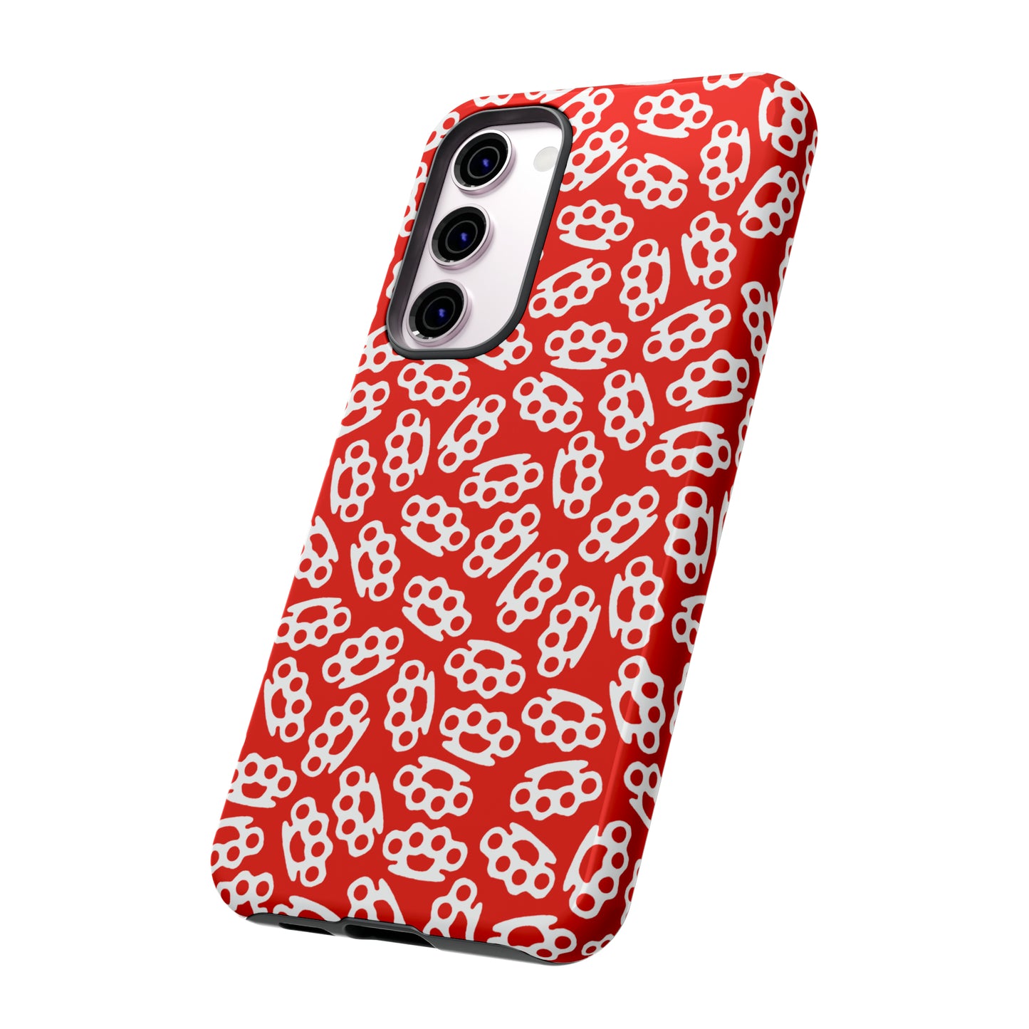 Red Candy Coated Brass Knuckles Phone Case