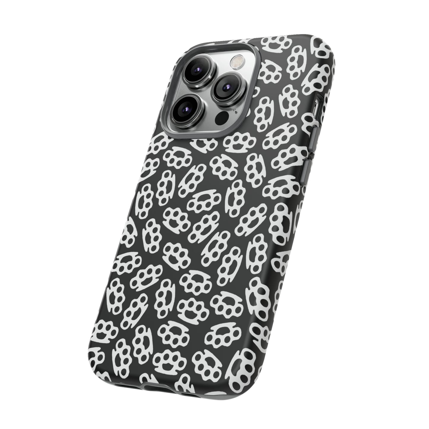 Black Candy Coated Brass Knuckles Phone Case