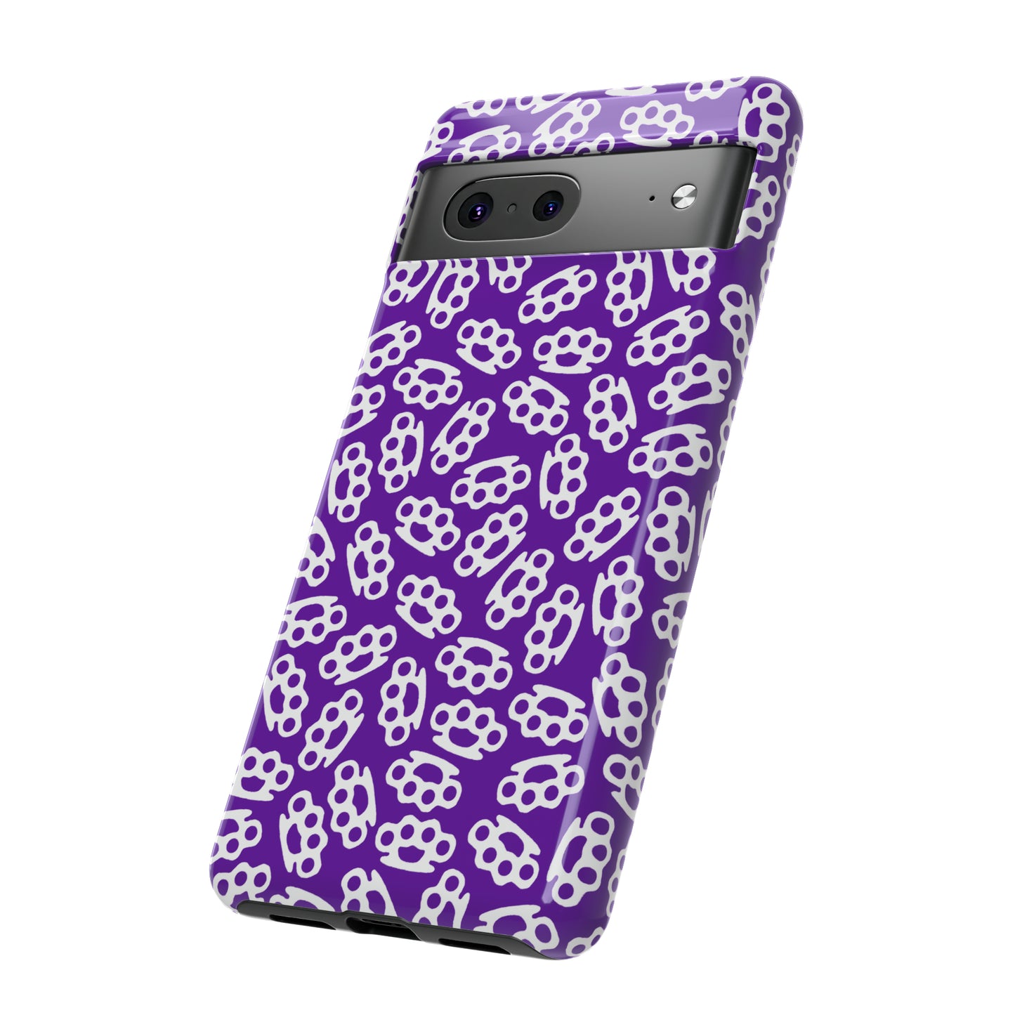 Purple Candy Coated Brass Knuckles Phone Case