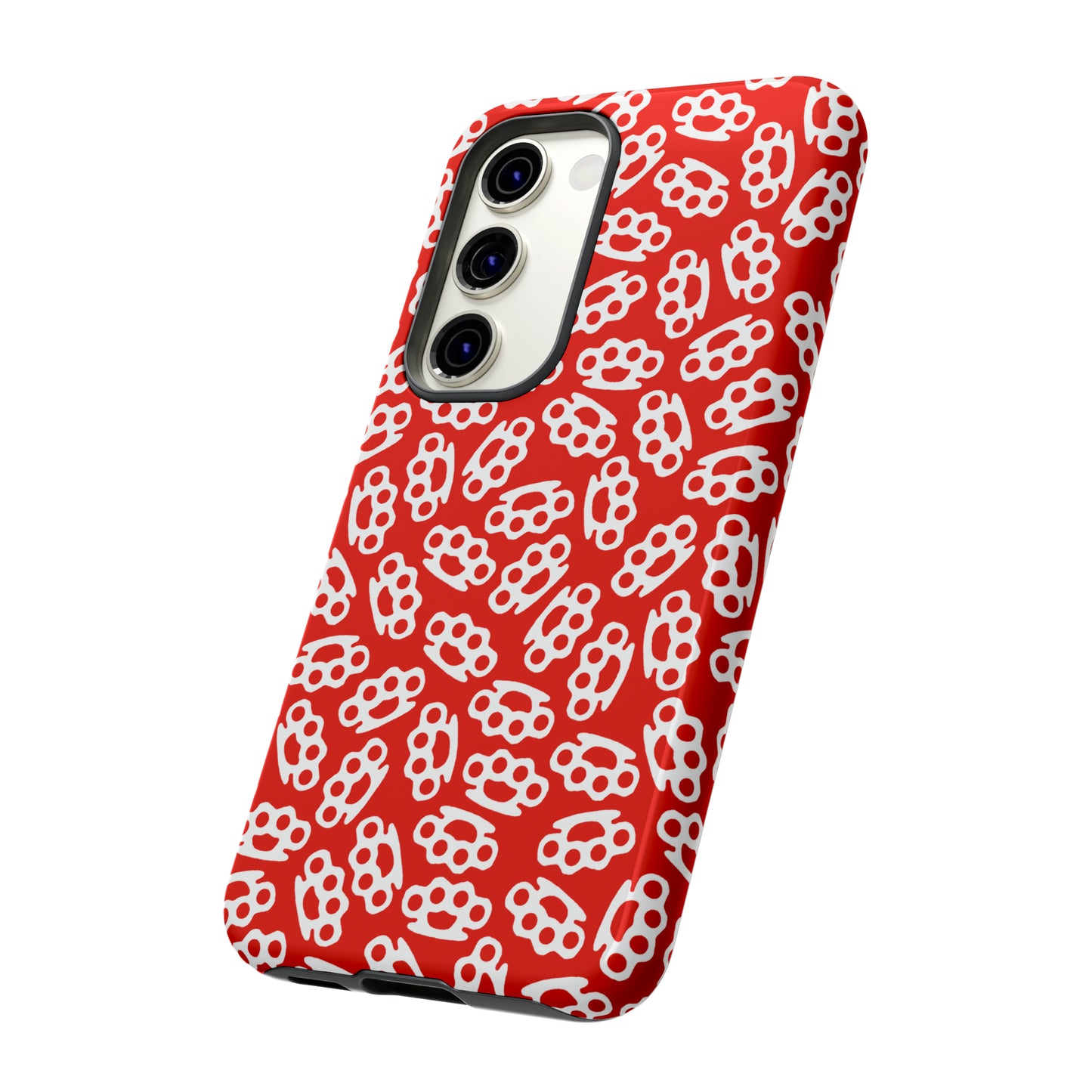 Red Candy Coated Brass Knuckles Phone Case