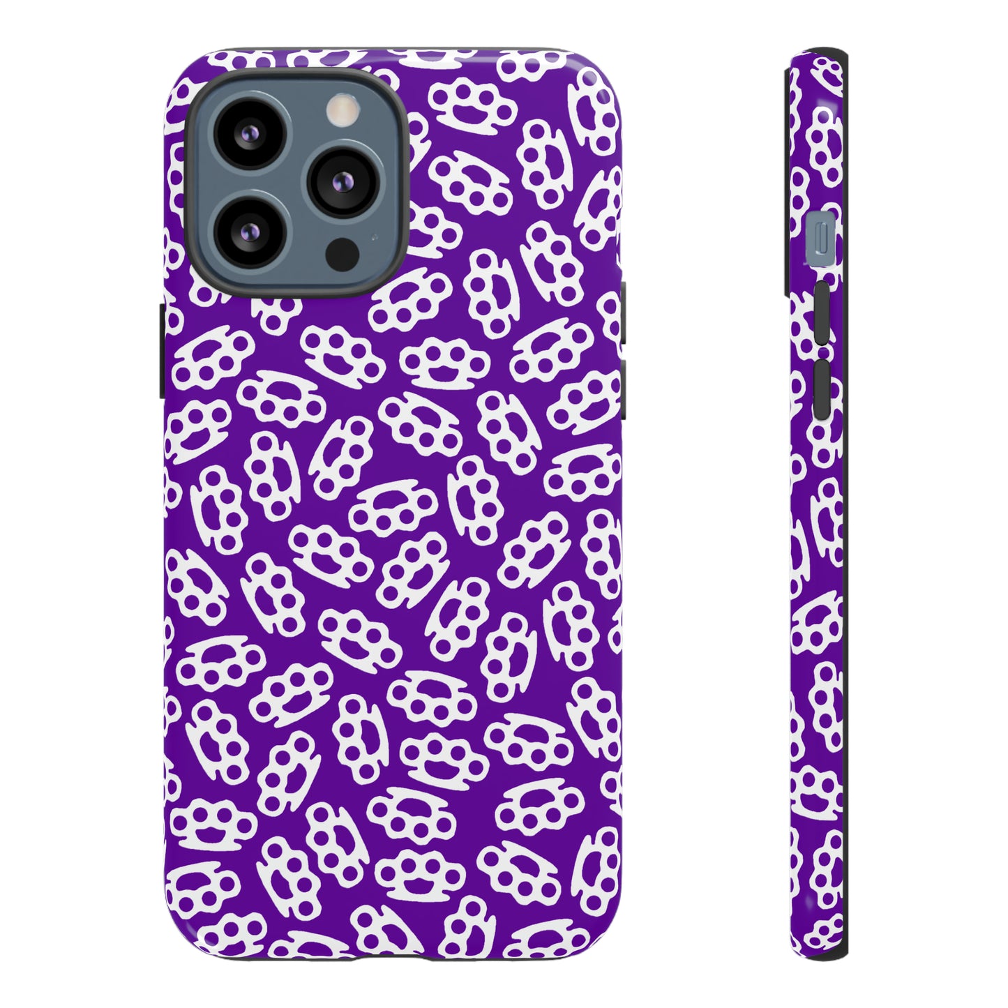 Purple Candy Coated Brass Knuckles Phone Case